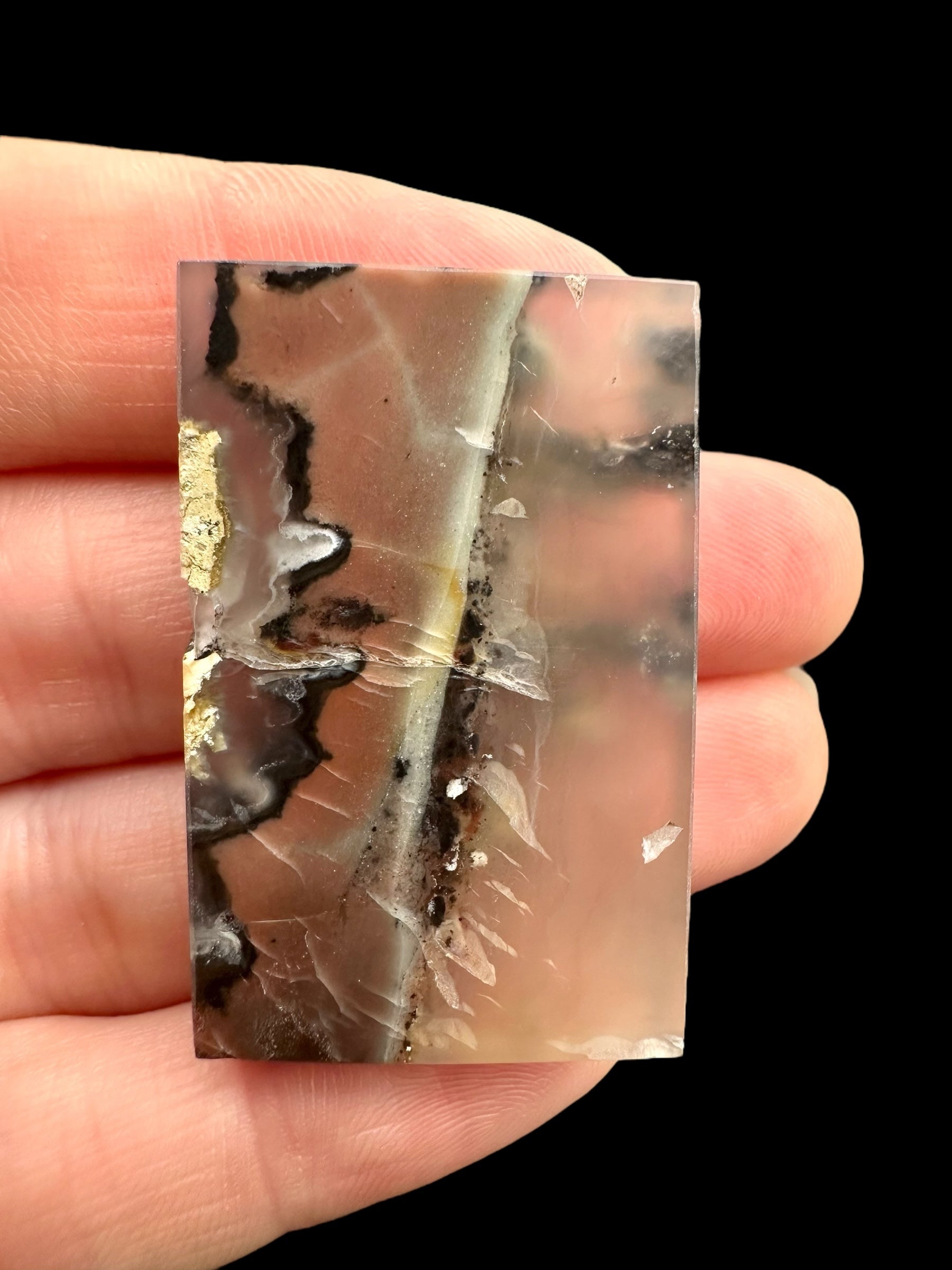 Moos agate plate – West Java, Indonesia