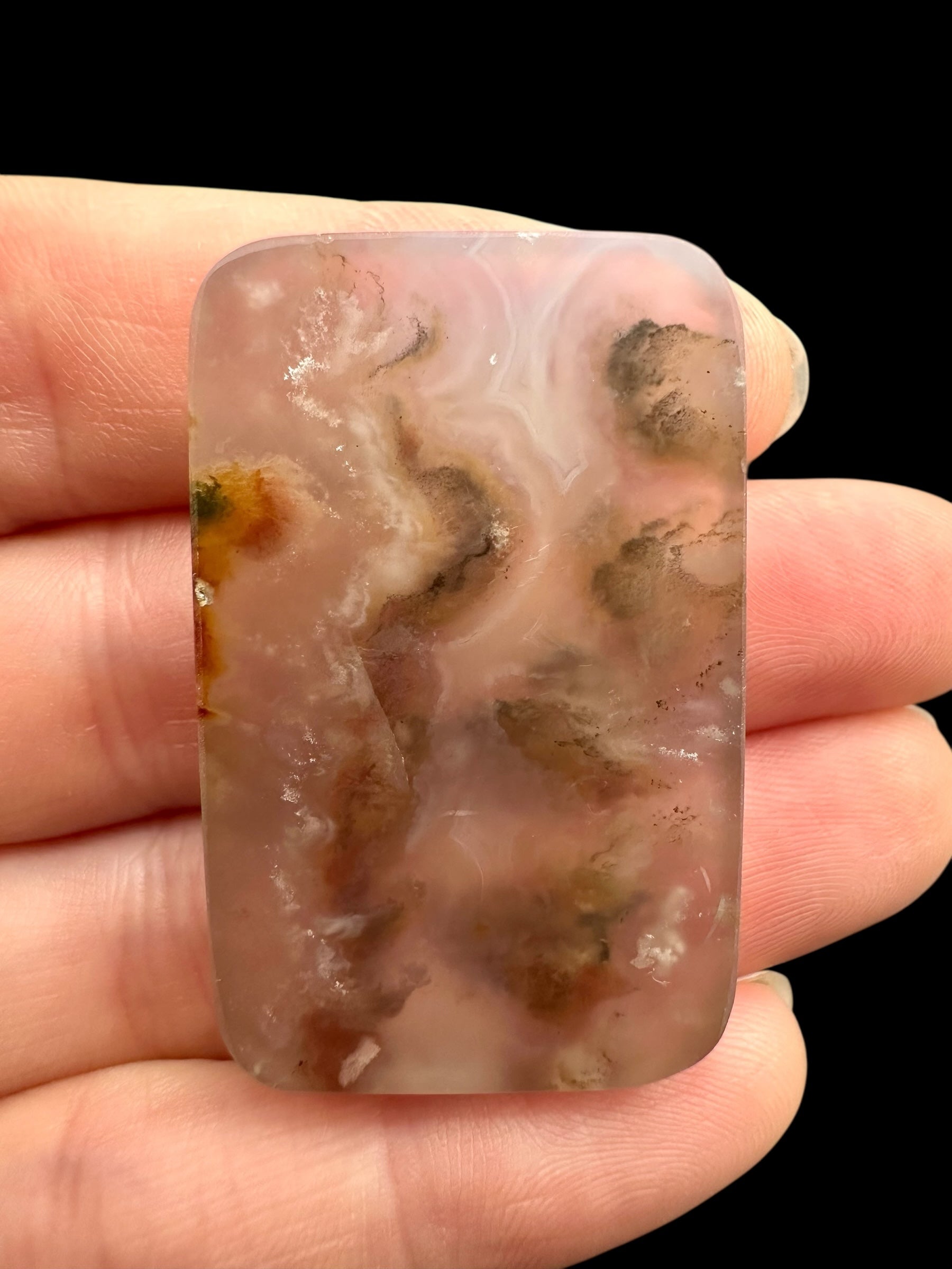 Moos agate plate – West Java, Indonesia