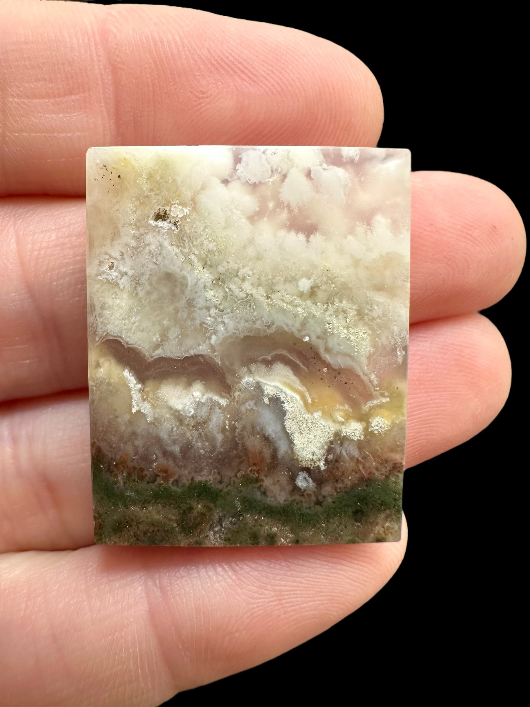 Moos agate plate – West Java, Indonesia - MECH156
