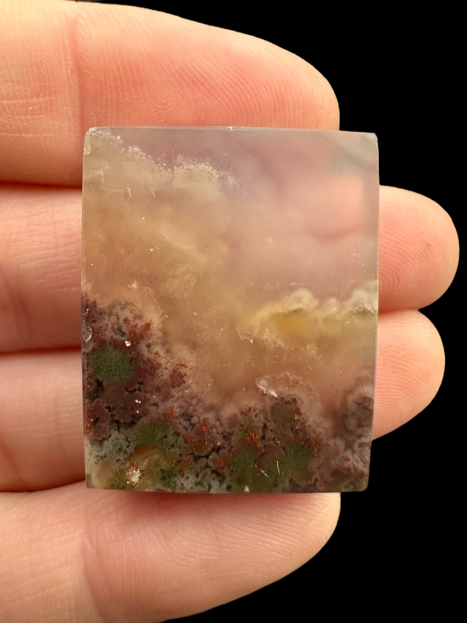 Moos agate plate – West Java, Indonesia