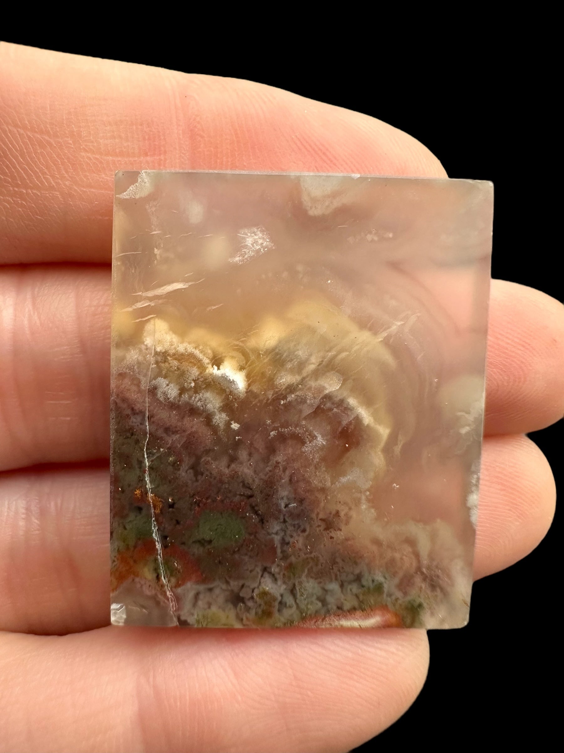 Moos agate plate – West Java, Indonesia - MECH165