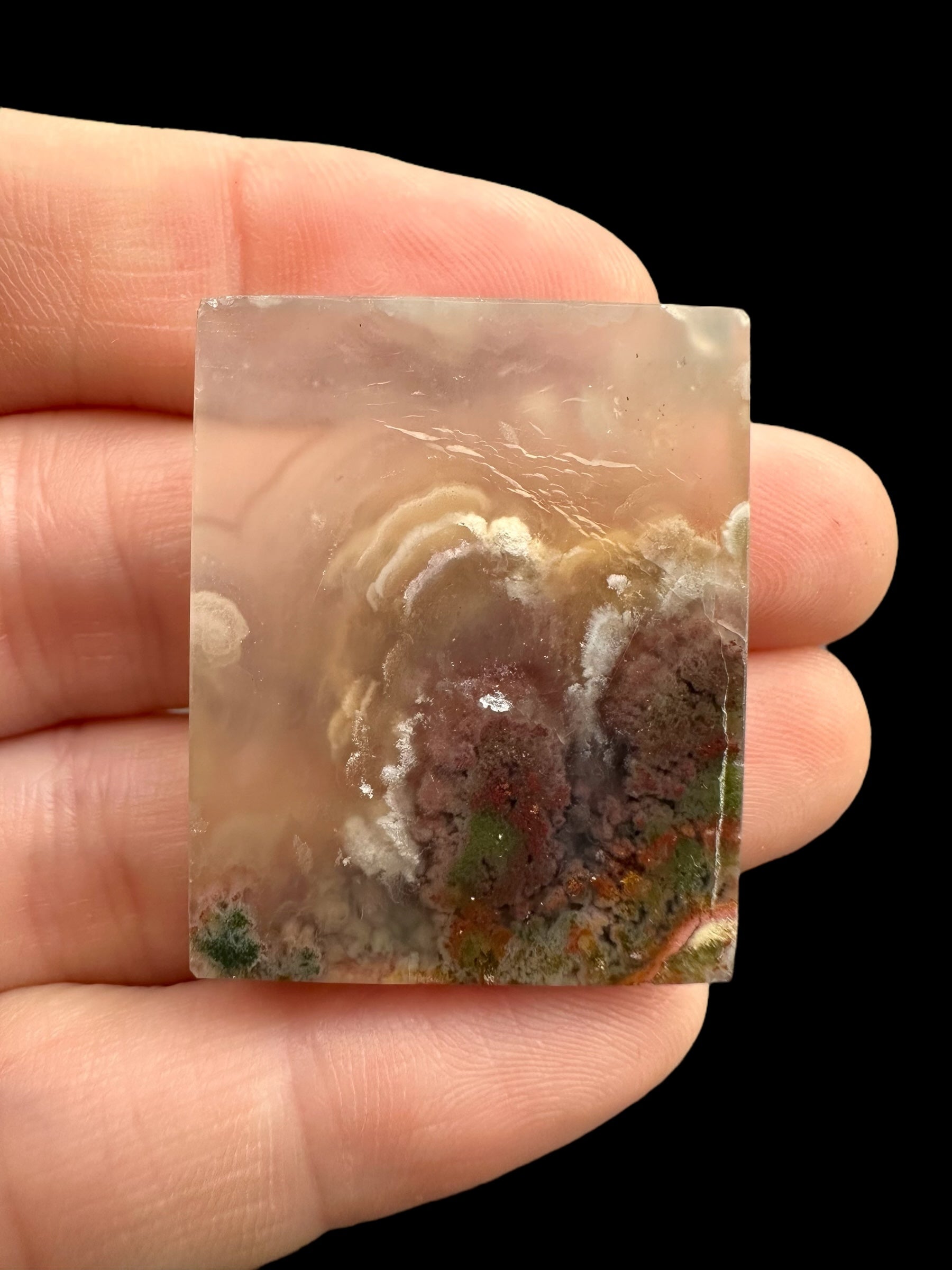 Moos agate plate – West Java, Indonesia