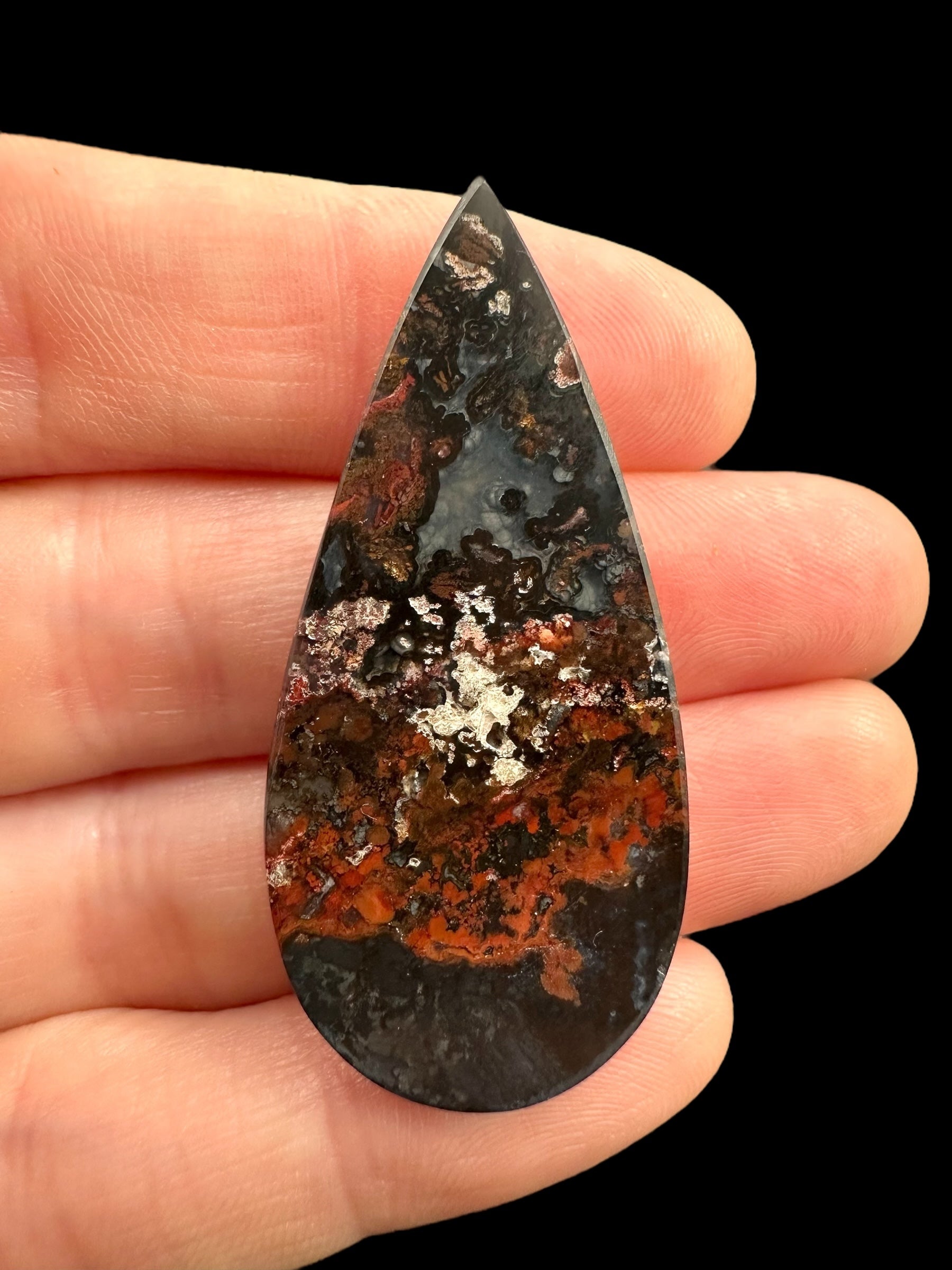 Moos agate cabochon – West Java, Indonesia - MECH171