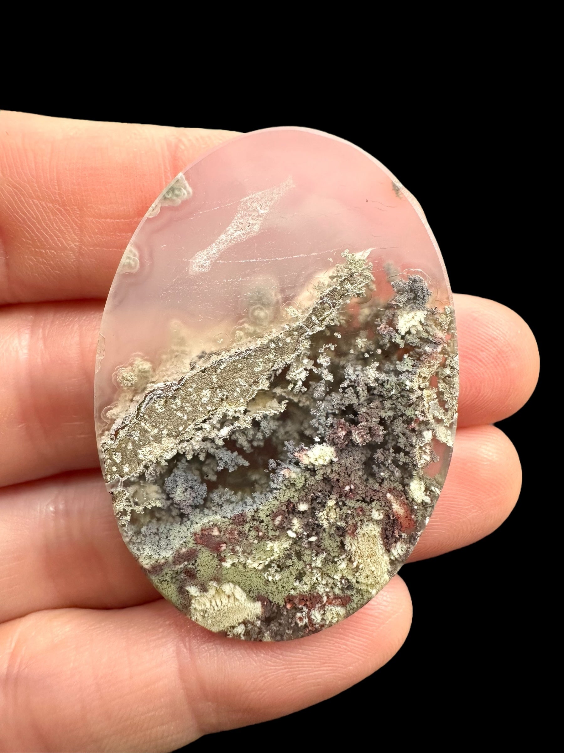 Moos agate cabochon – West Java, Indonesia - MECH172