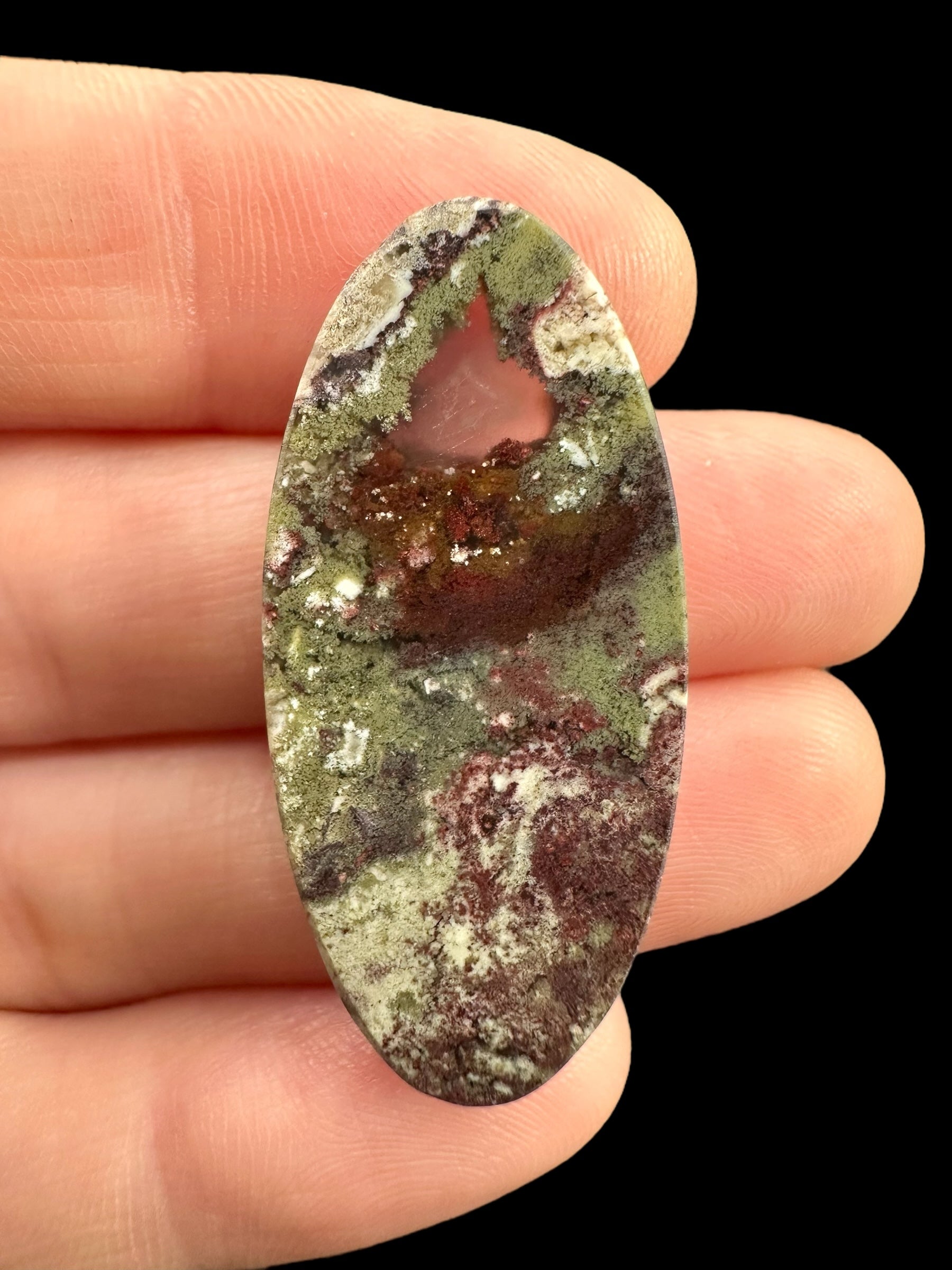 Moos agate cabochon – West Java, Indonesia - MECH180
