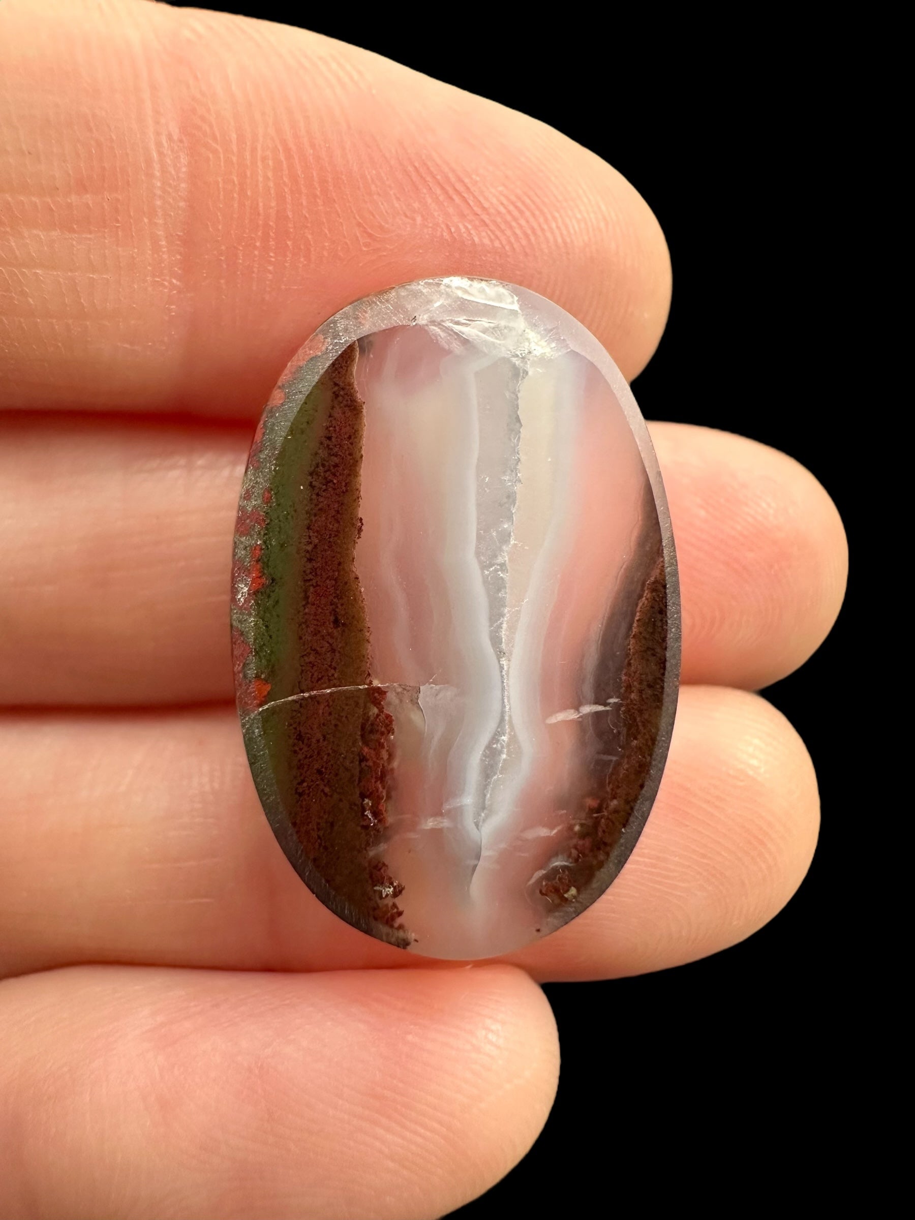 Moos agate cabochon – West Java, Indonesia - MECH182