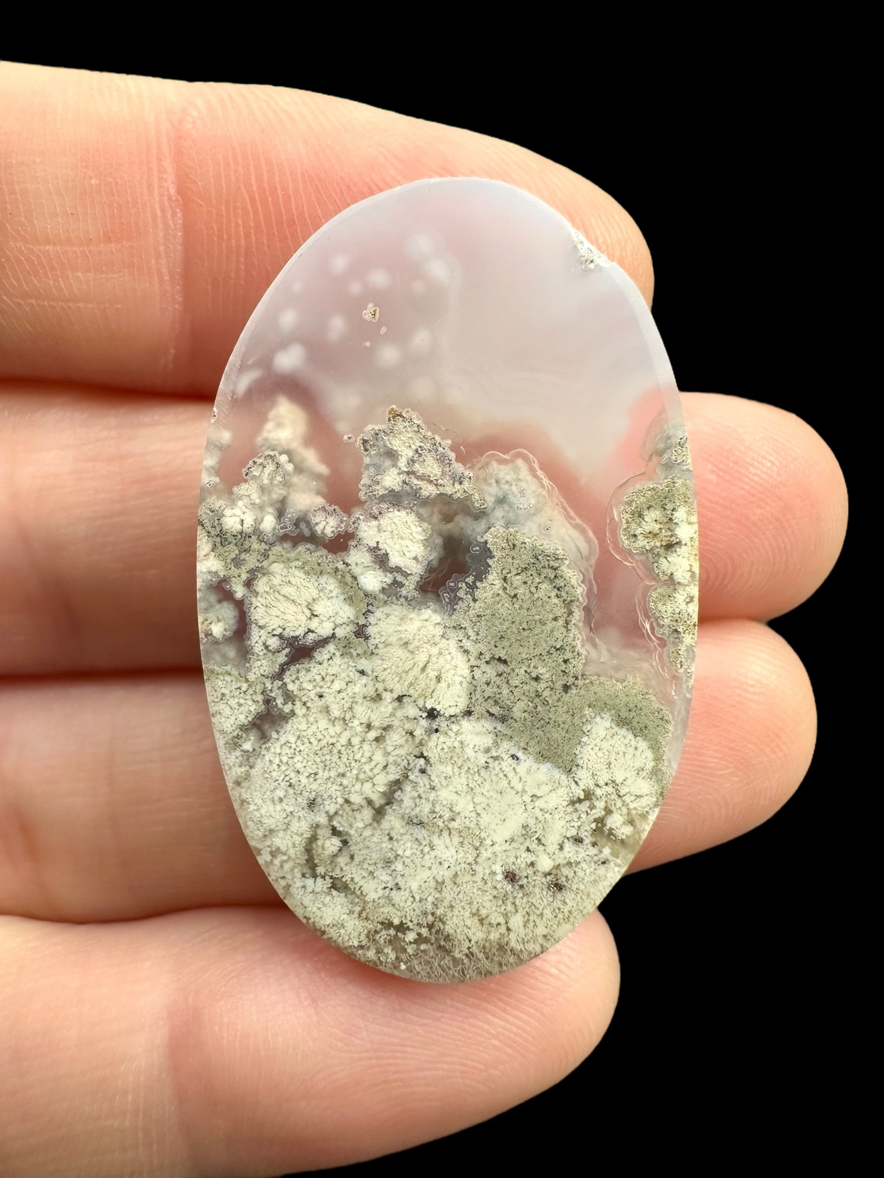 Moos agate cabochon – West Java, Indonesia - MECH183