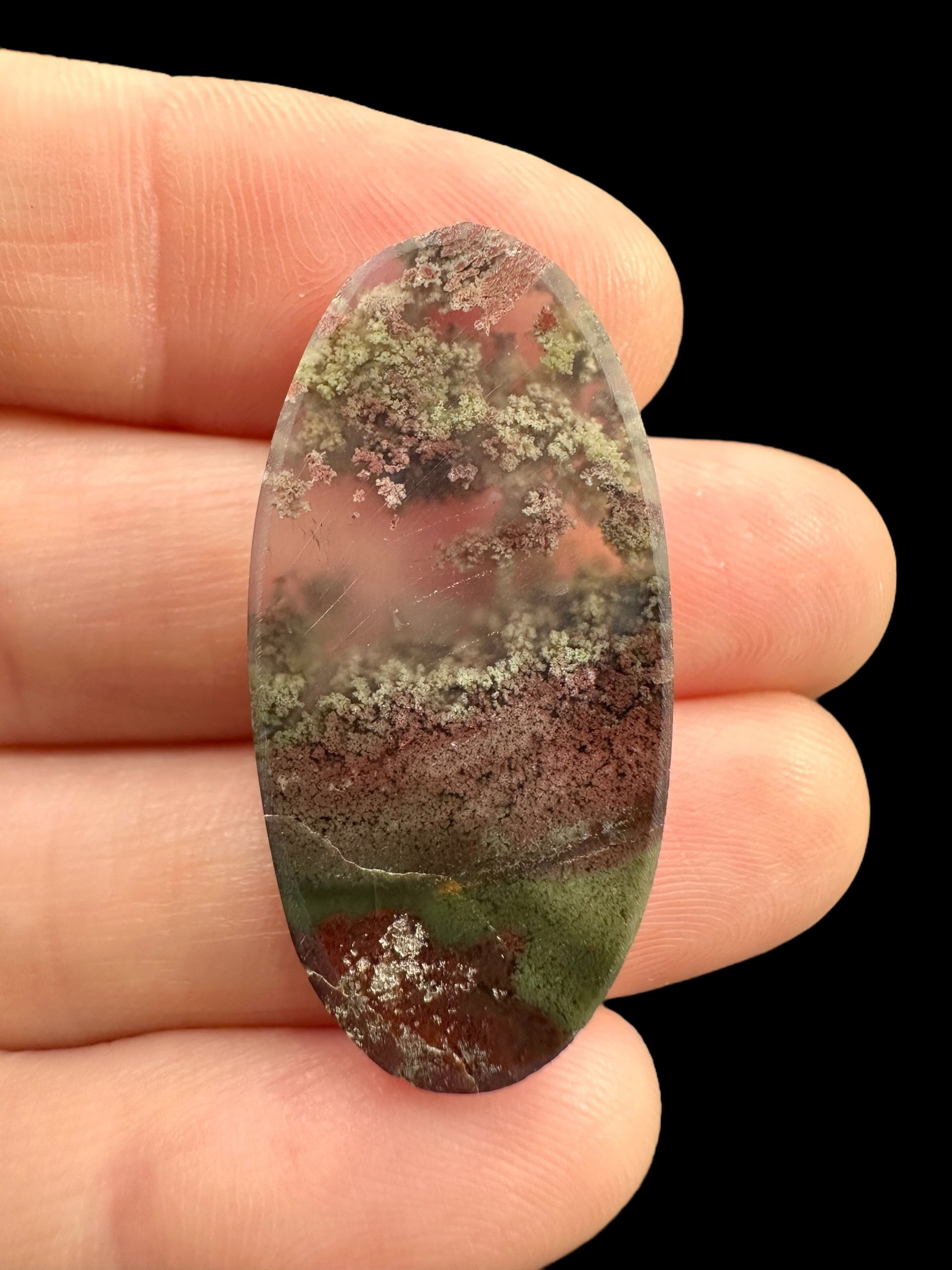 Moos agate cabochon – West Java, Indonesia - MECH185