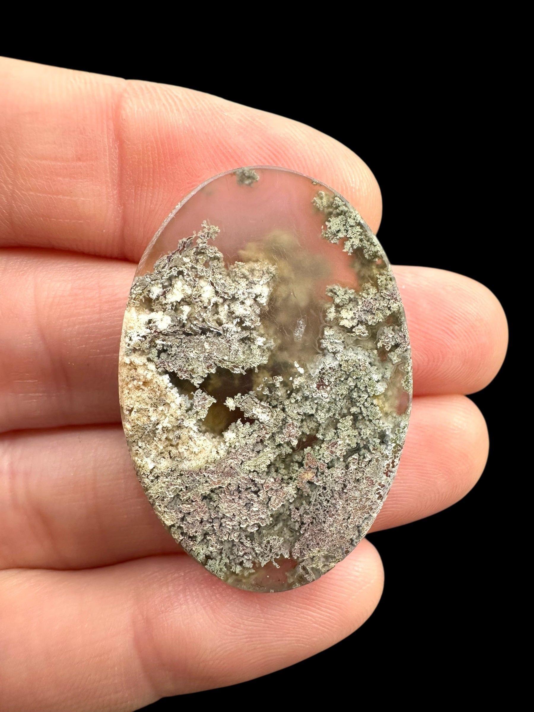 Moos agate cabochon – West Java, Indonesia - MECH187