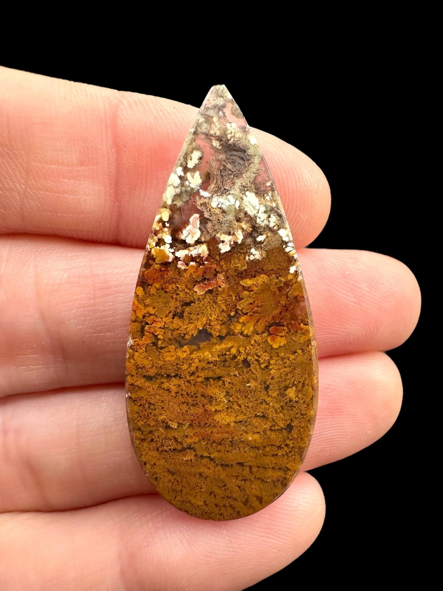 Moos agate cabochon – West Java, Indonesia - MECH188