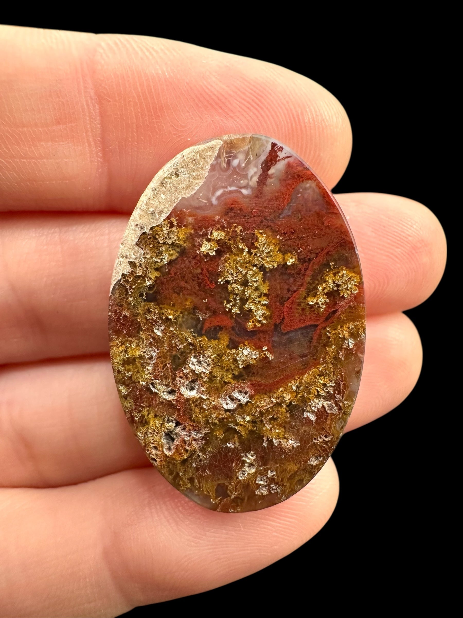 Moos agate cabochon – West Java, Indonesia - MECH189