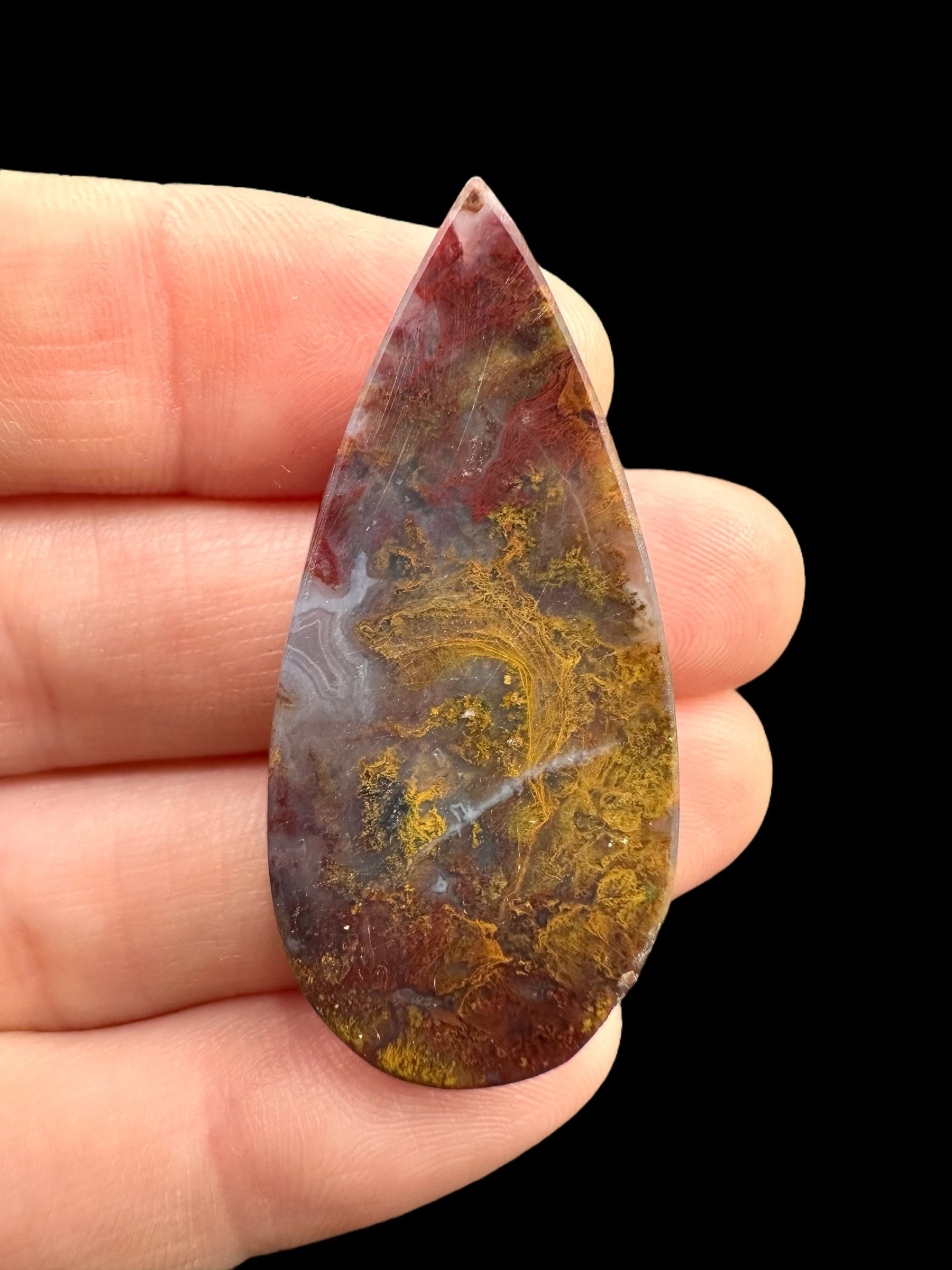 Moos agate cabochon – West Java, Indonesia - MECH190