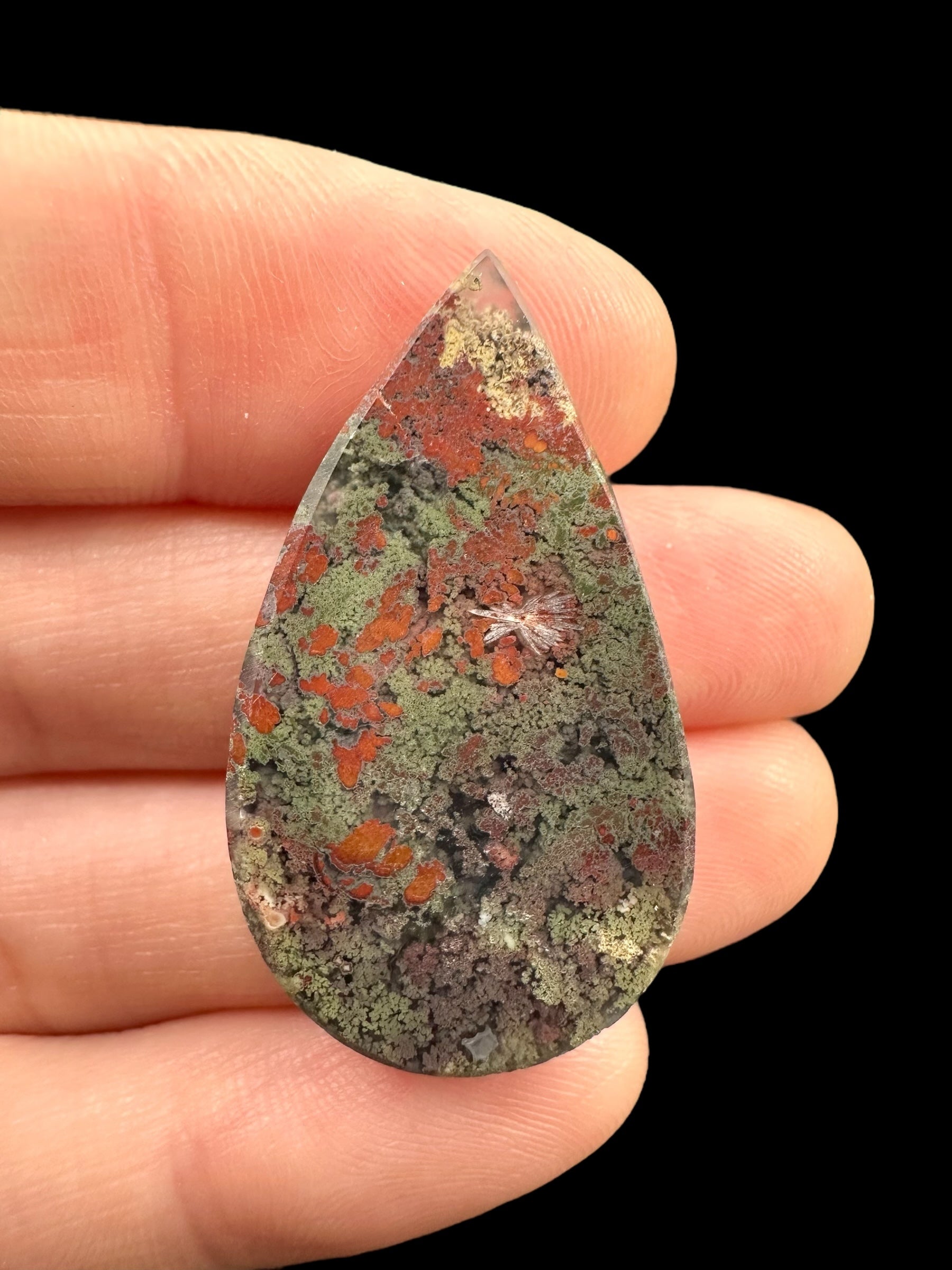 Moos agate cabochon – West Java, Indonesia - MECH194