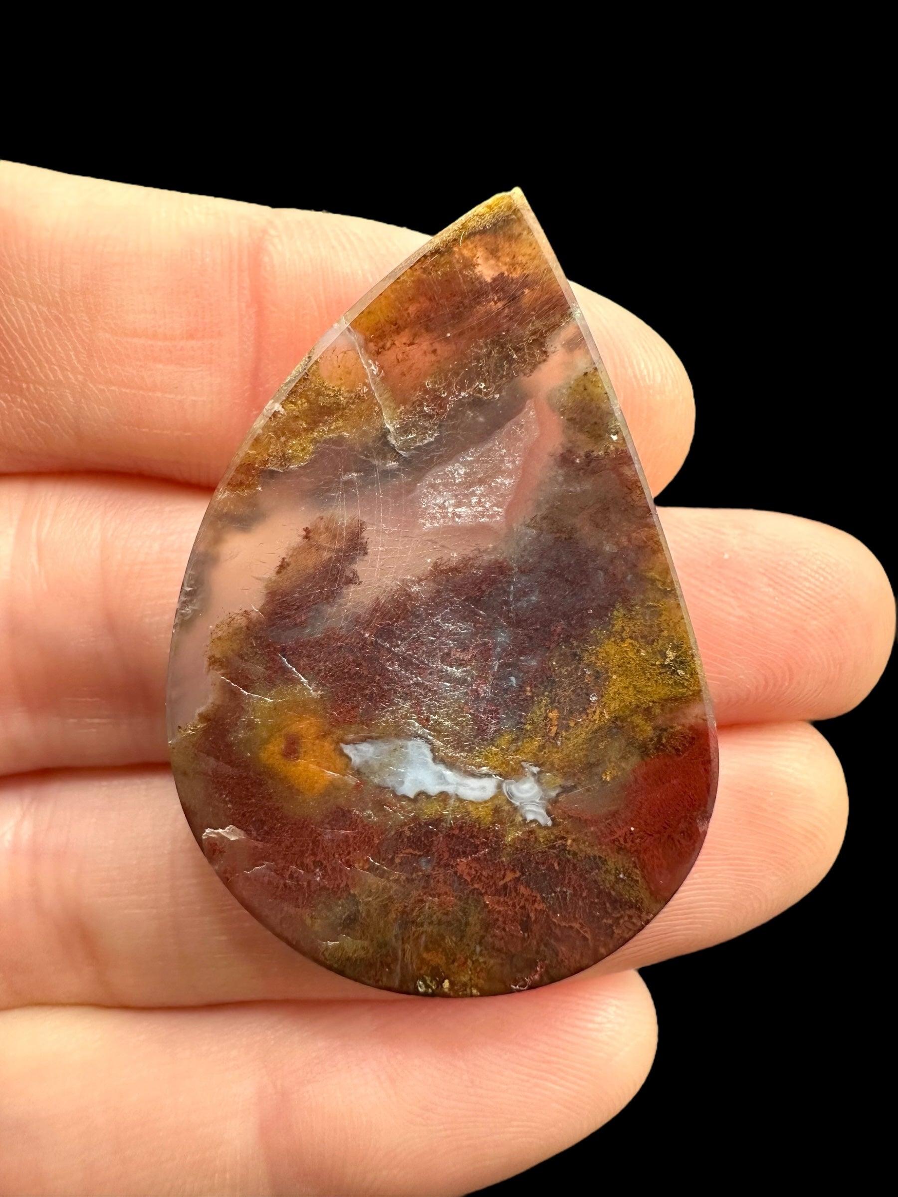 Moos agate cabochon – West Java, Indonesia - MECH198