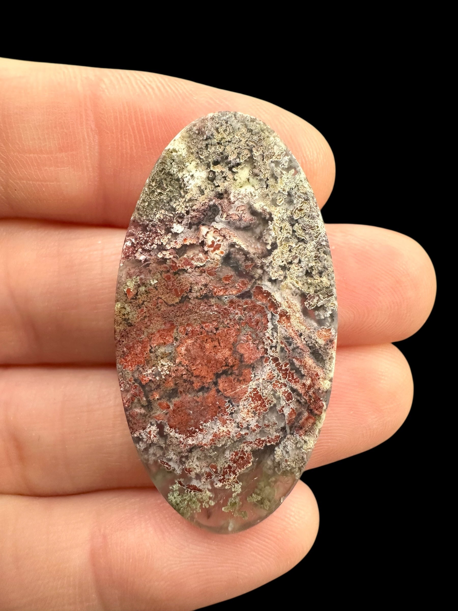 Moos agate cabochon – West Java, Indonesia - MECH200