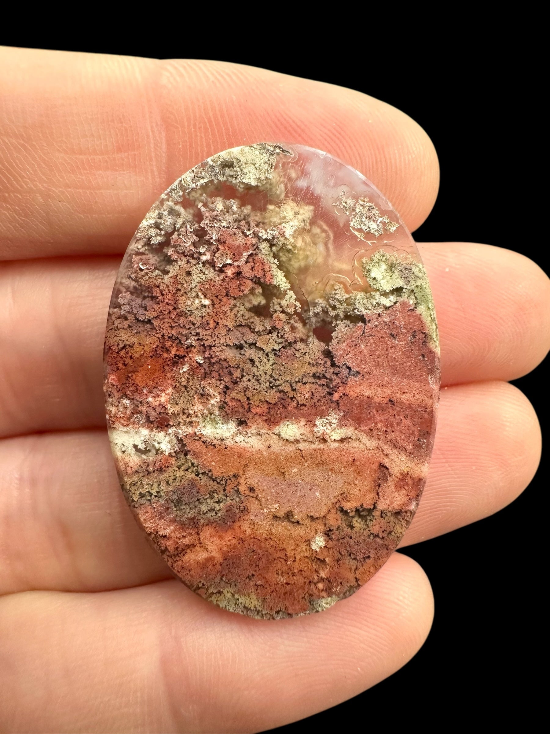 Moos agate cabochon – West Java, Indonesia - MECH202