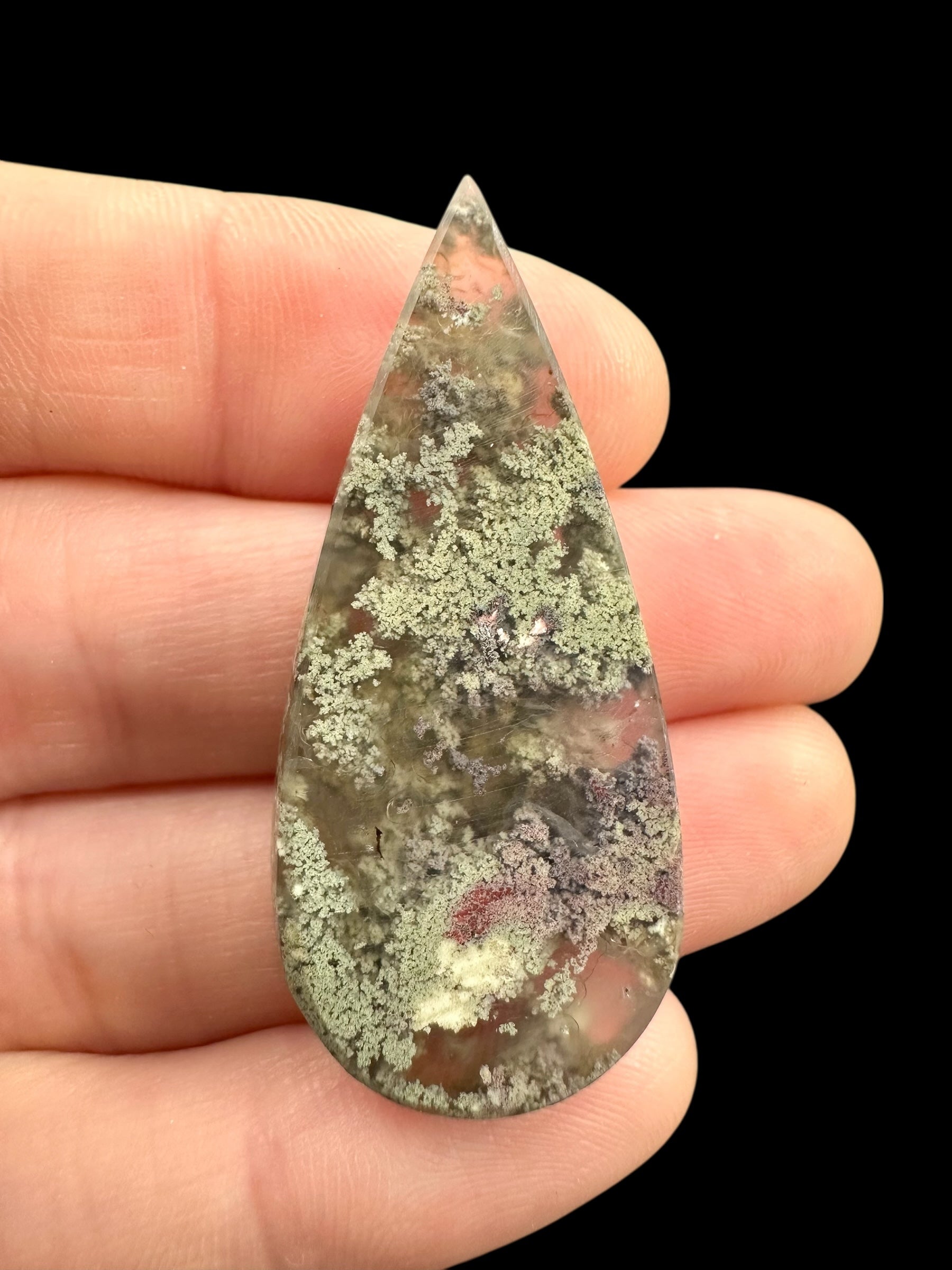 Moos agate cabochon – West Java, Indonesia - MECH203