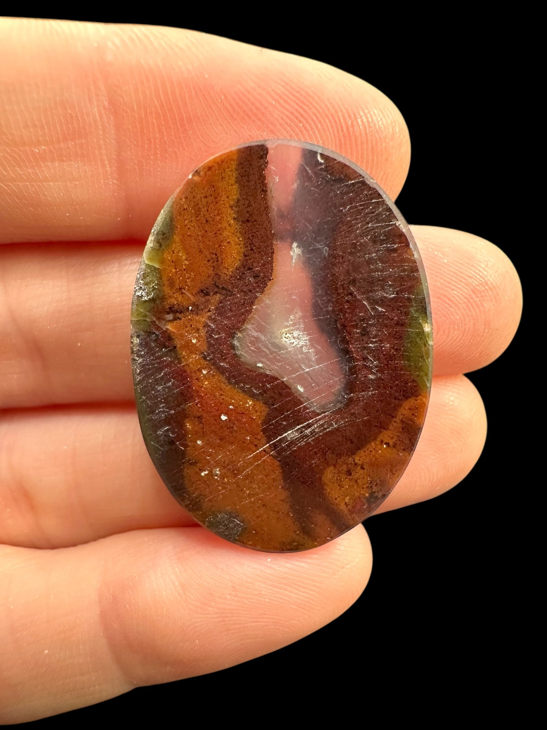 Moos agate cabochon – West Java, Indonesia - MECH206