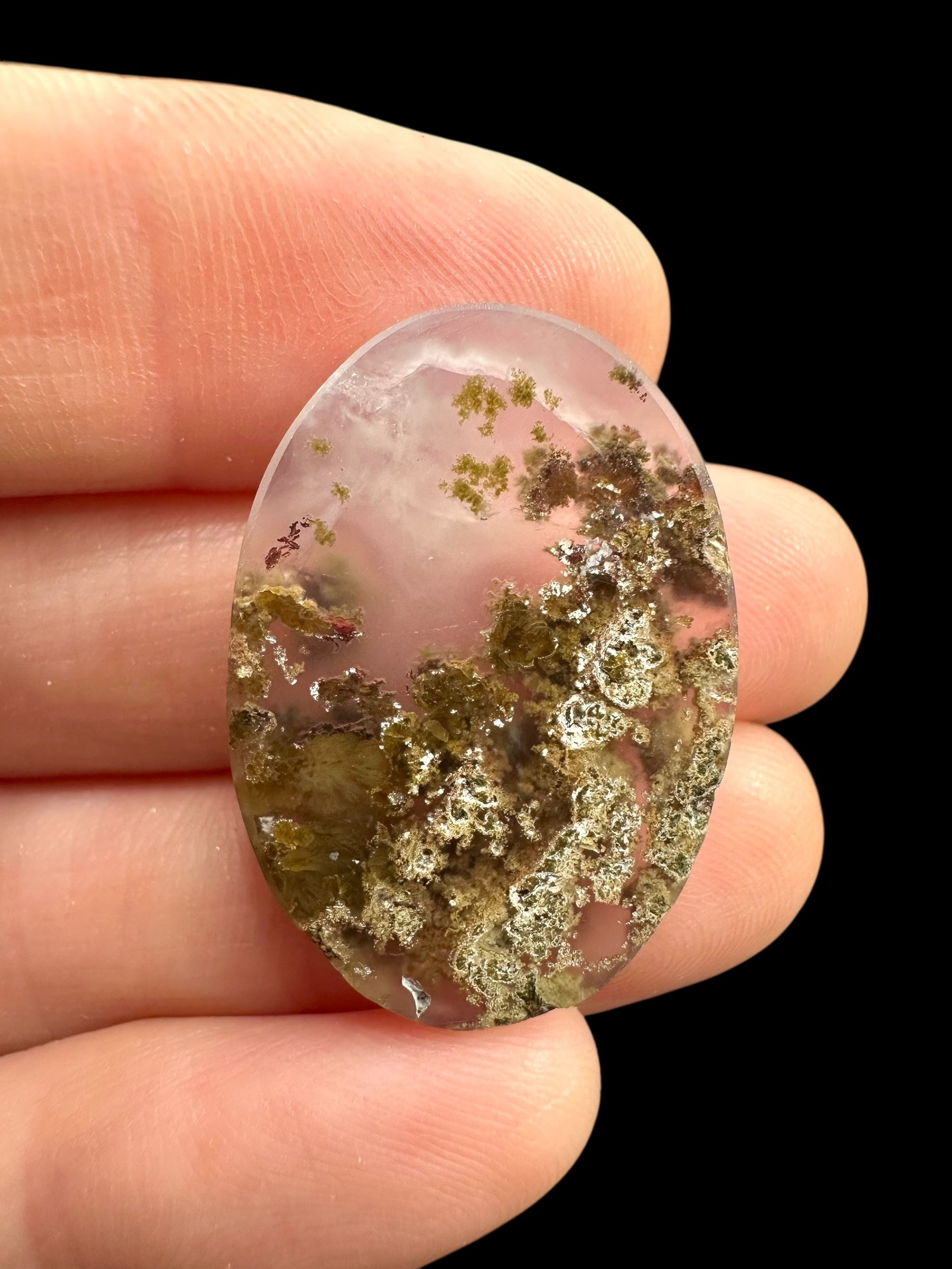 Moos agate cabochon – West Java, Indonesia - MECH211