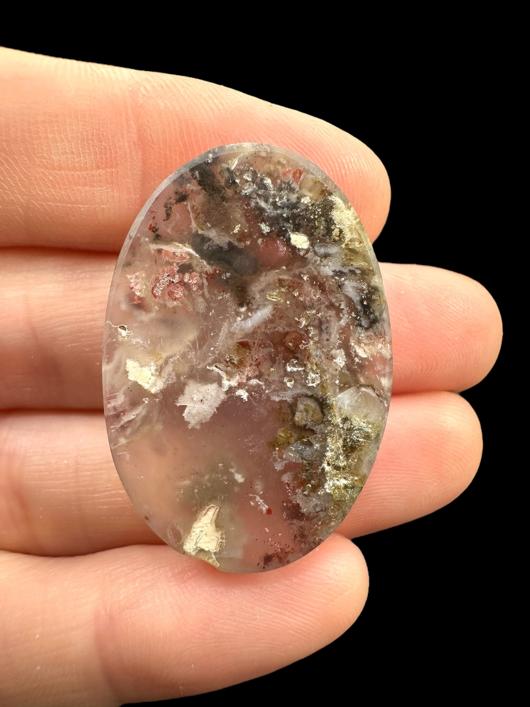 Moos agate cabochon – West Java, Indonesia - MECH212