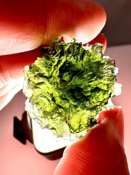 Moldavite Grezza – Vrubice – 18,8g - V076