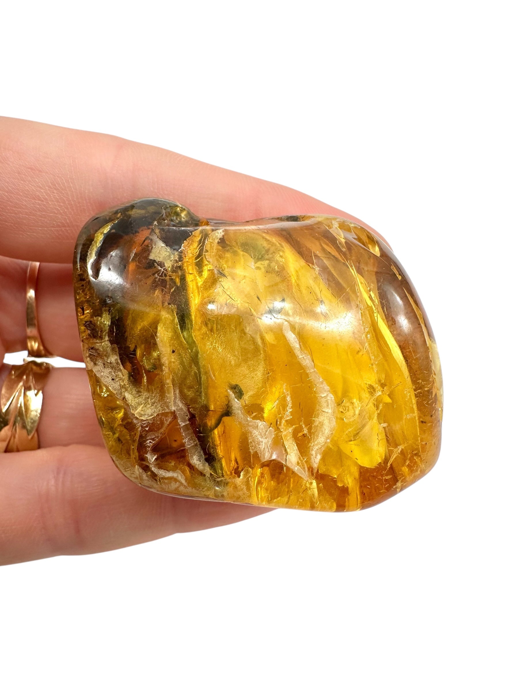 Insects in amber – Lithuania – 29,2g - IJ109