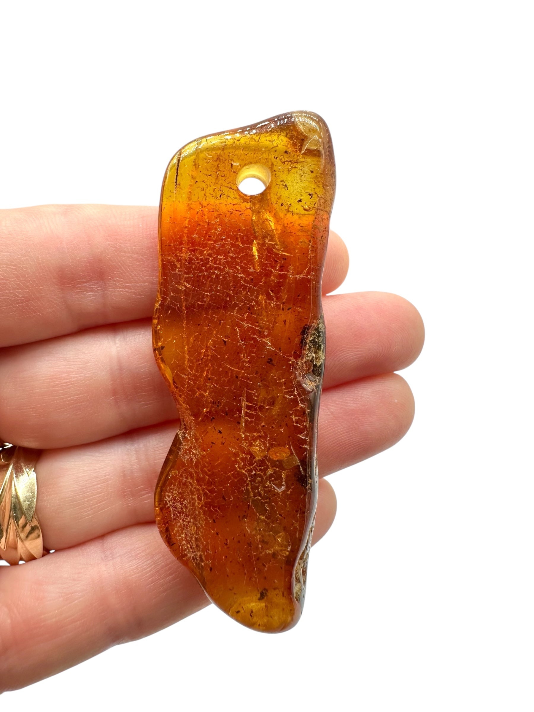 Amber with a drilled hole for hanging 11,3g – Lithuania - JND06