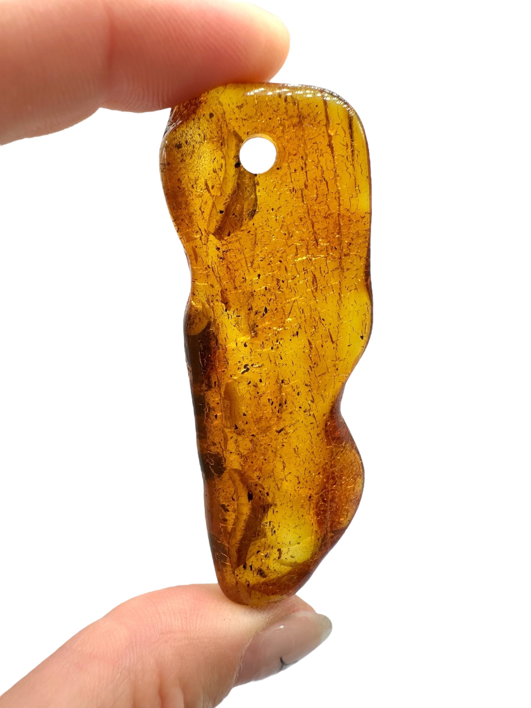 Amber with a drilled hole for hanging 11,3g – Lithuania - JND06