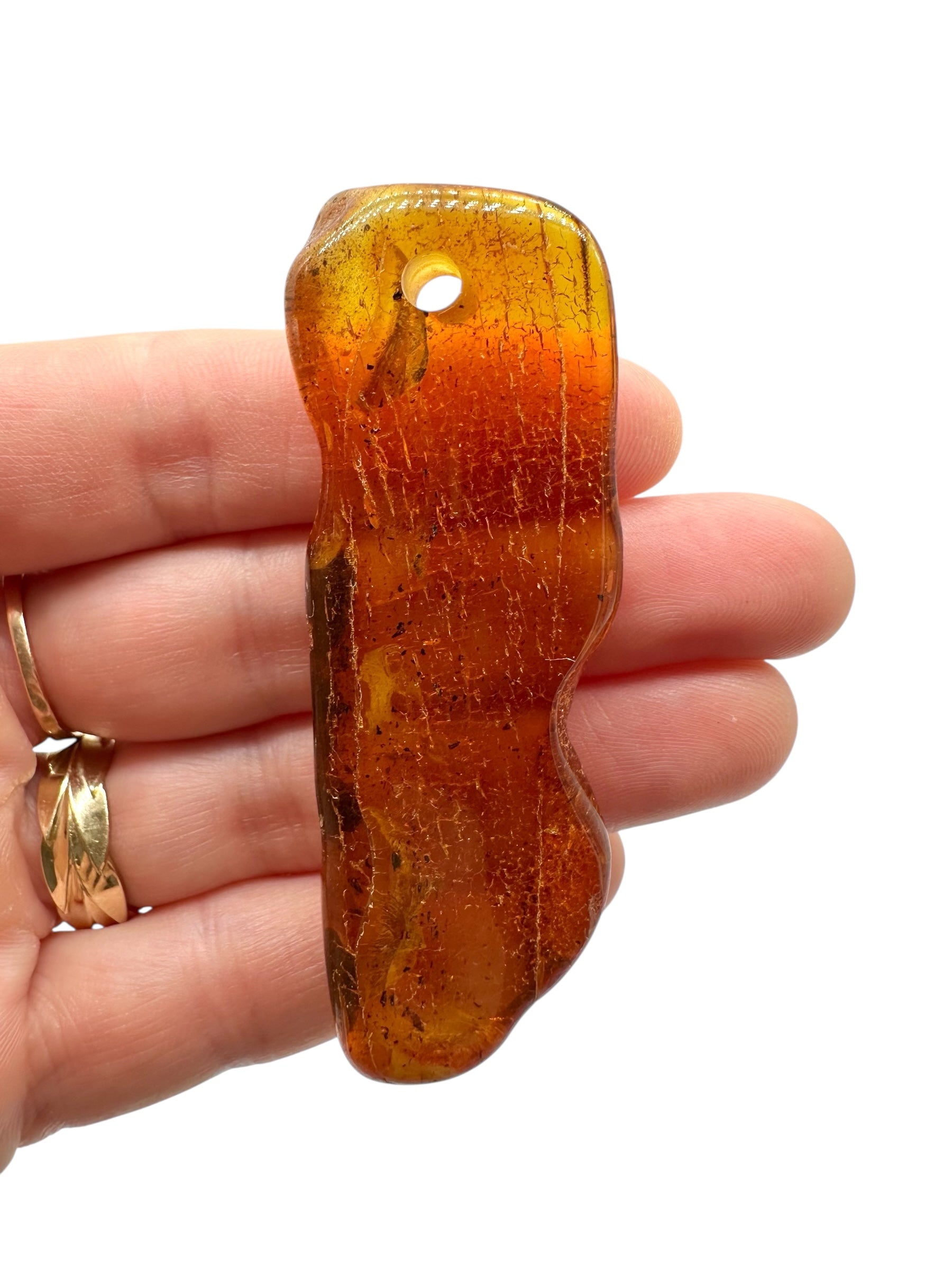 Amber with a drilled hole for hanging 11,3g – Lithuania