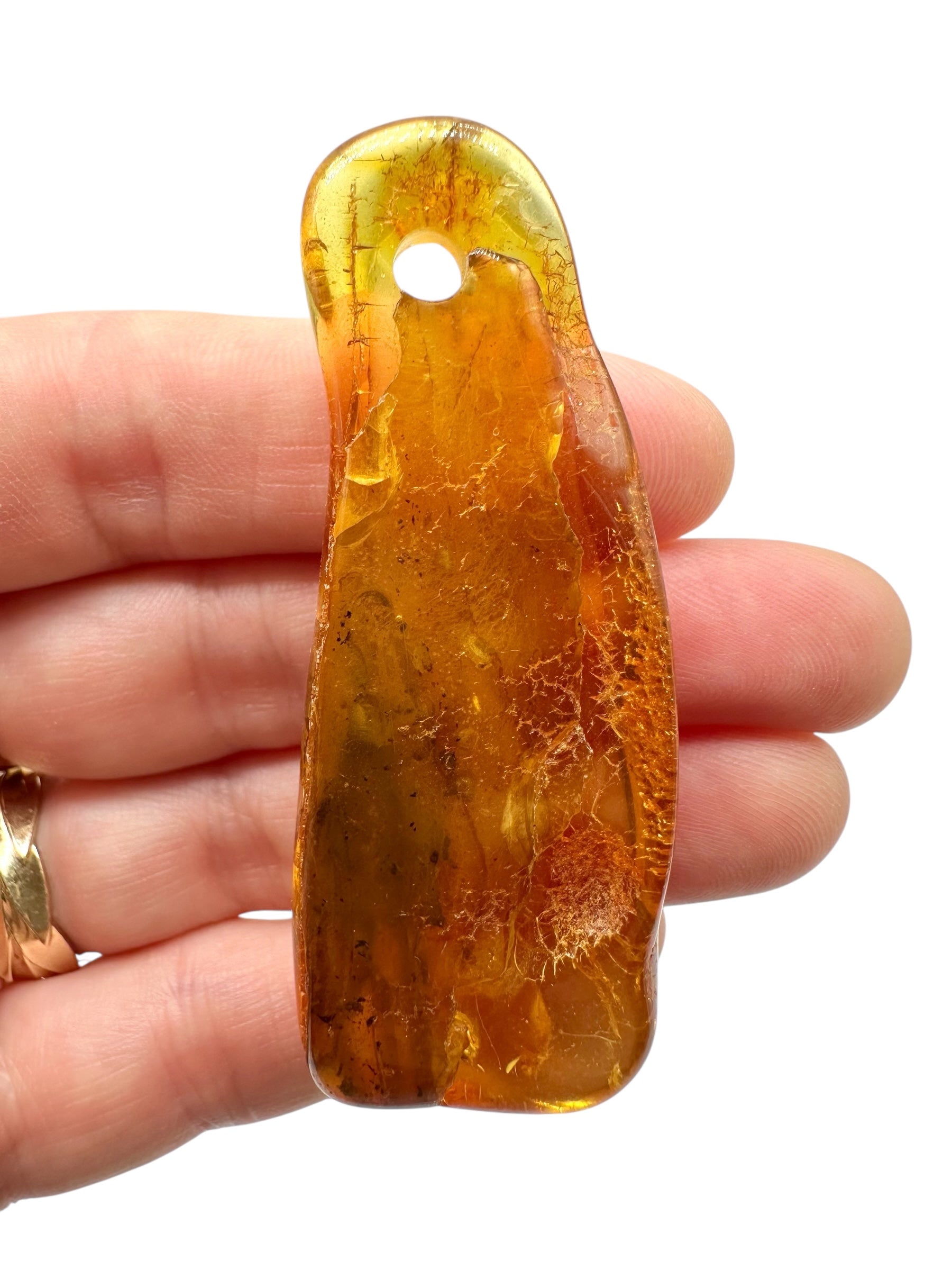 Amber with a drilled hole for hanging 9,9g – Lithuania - JND07