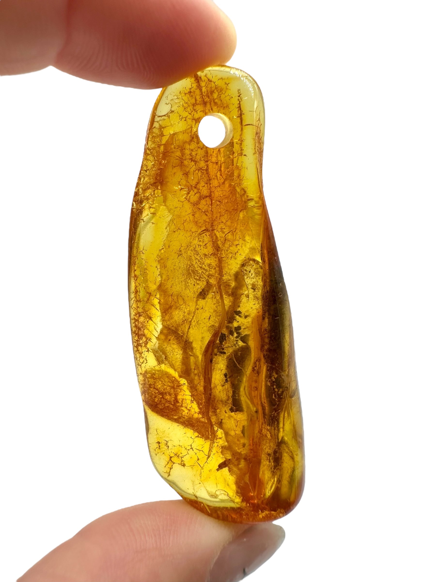 Amber with a drilled hole for hanging 9,9g – Lithuania - JND07