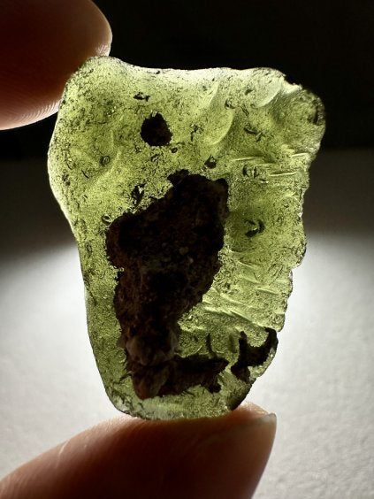 Moldavite Grezza – Plastovice – 15,9g - V397