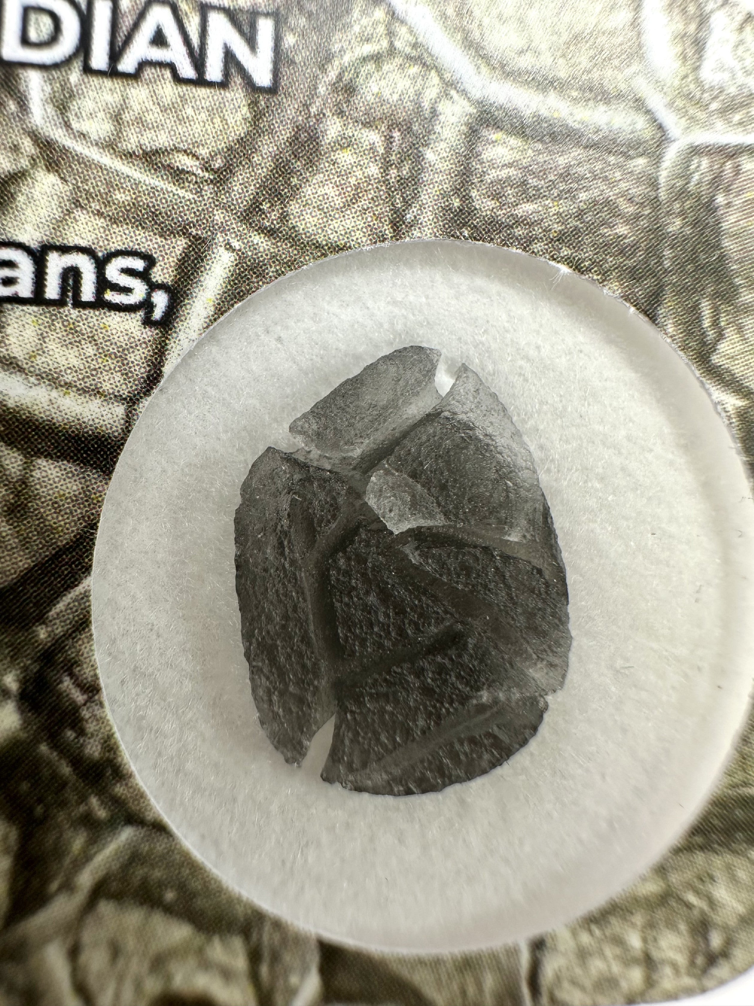 Slovak obsidian – Hedgehog 0,5g – in box - OBJ199