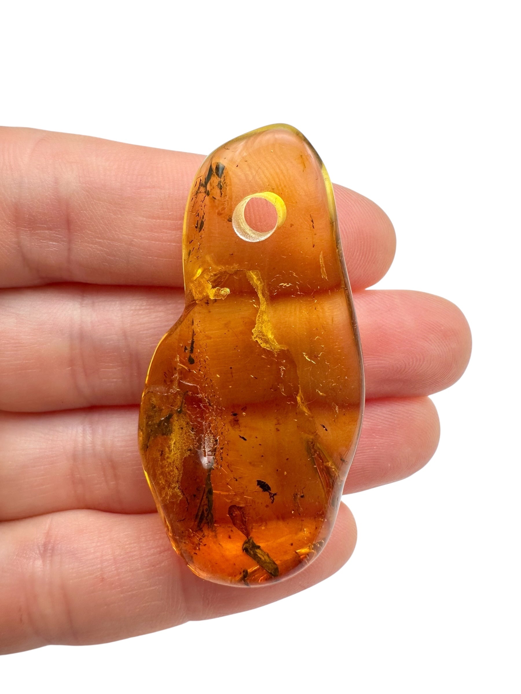 Amber with a drilled hole for hanging 5,5g – Lithuania - JND19