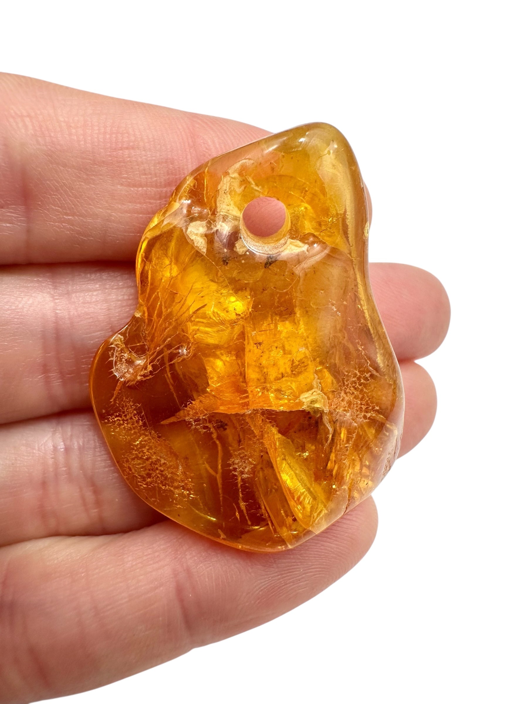 Insect in amber with a drilled hole for hanging 5,9g – Lithuania - IJD05