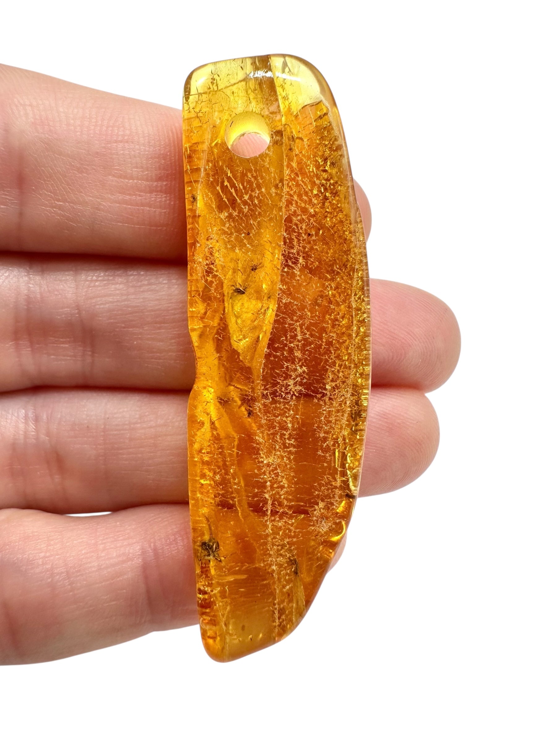 Insect in amber with a drilled hole for hanging 4,8g – Lithuania - IJD08