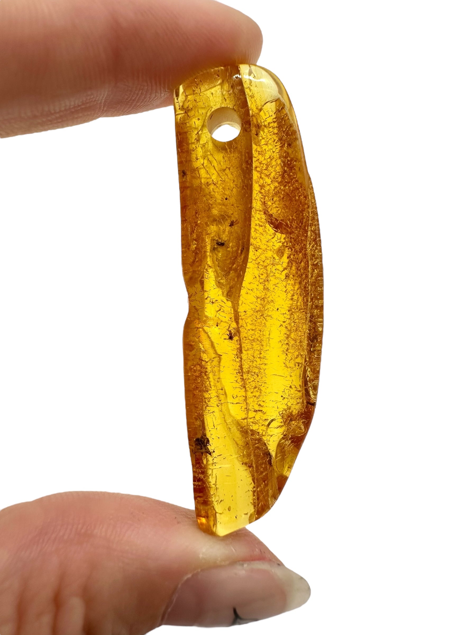 Insect in amber with a drilled hole for hanging 4,8g – Lithuania