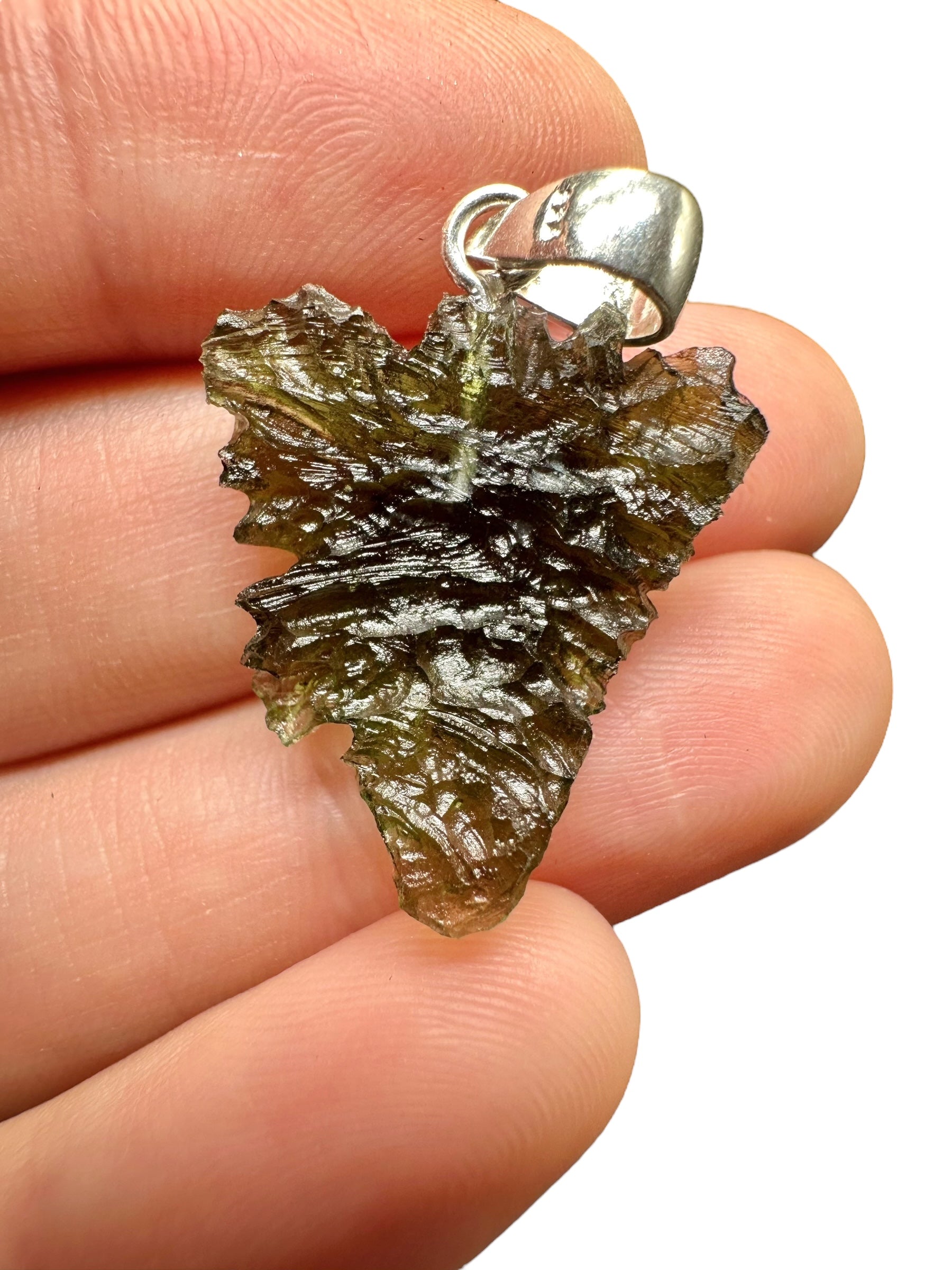 Silver moldavite pendant 2,8g - SP/V423