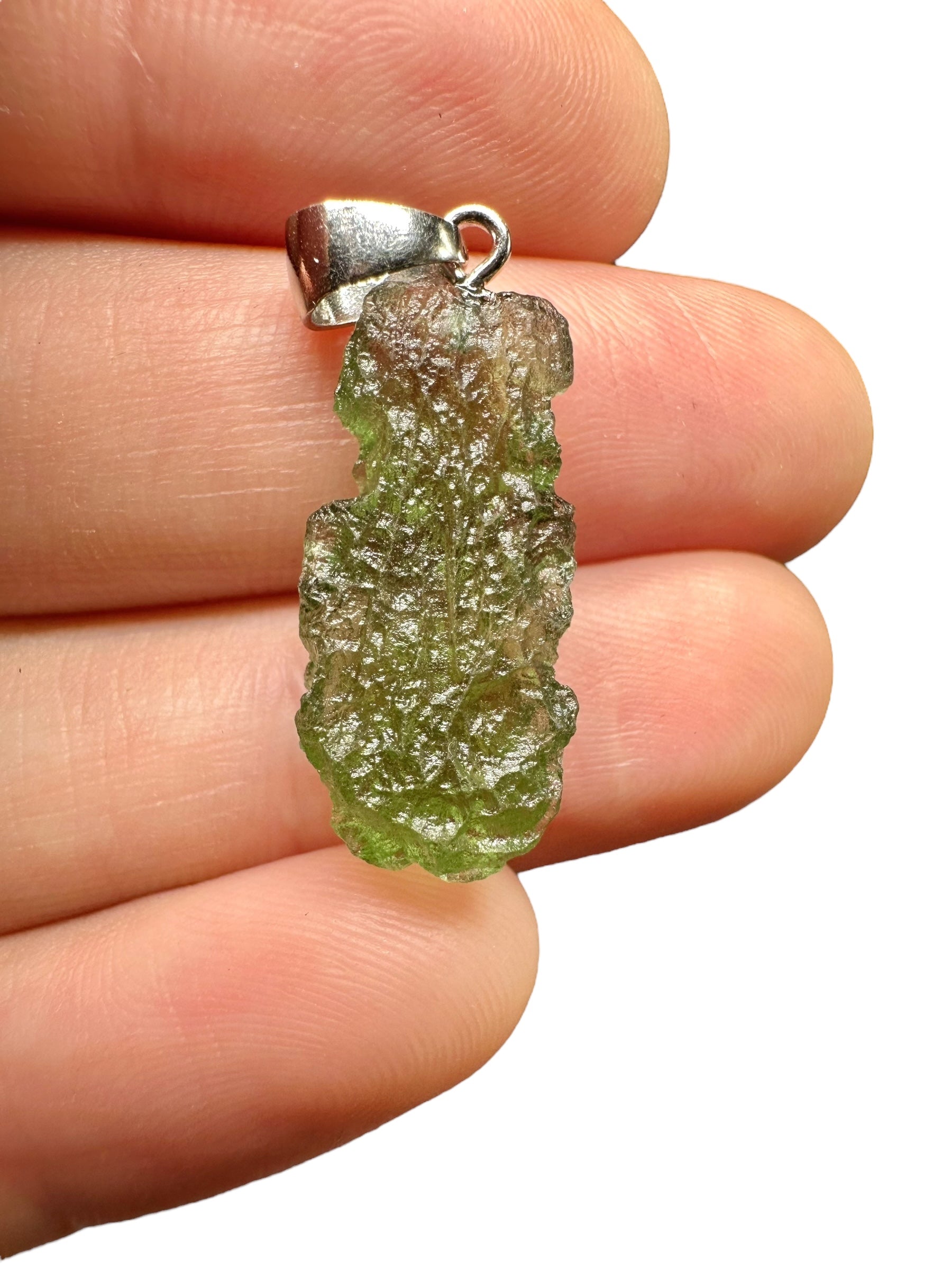 Silver moldavite pendant 1,7g - SP/V426