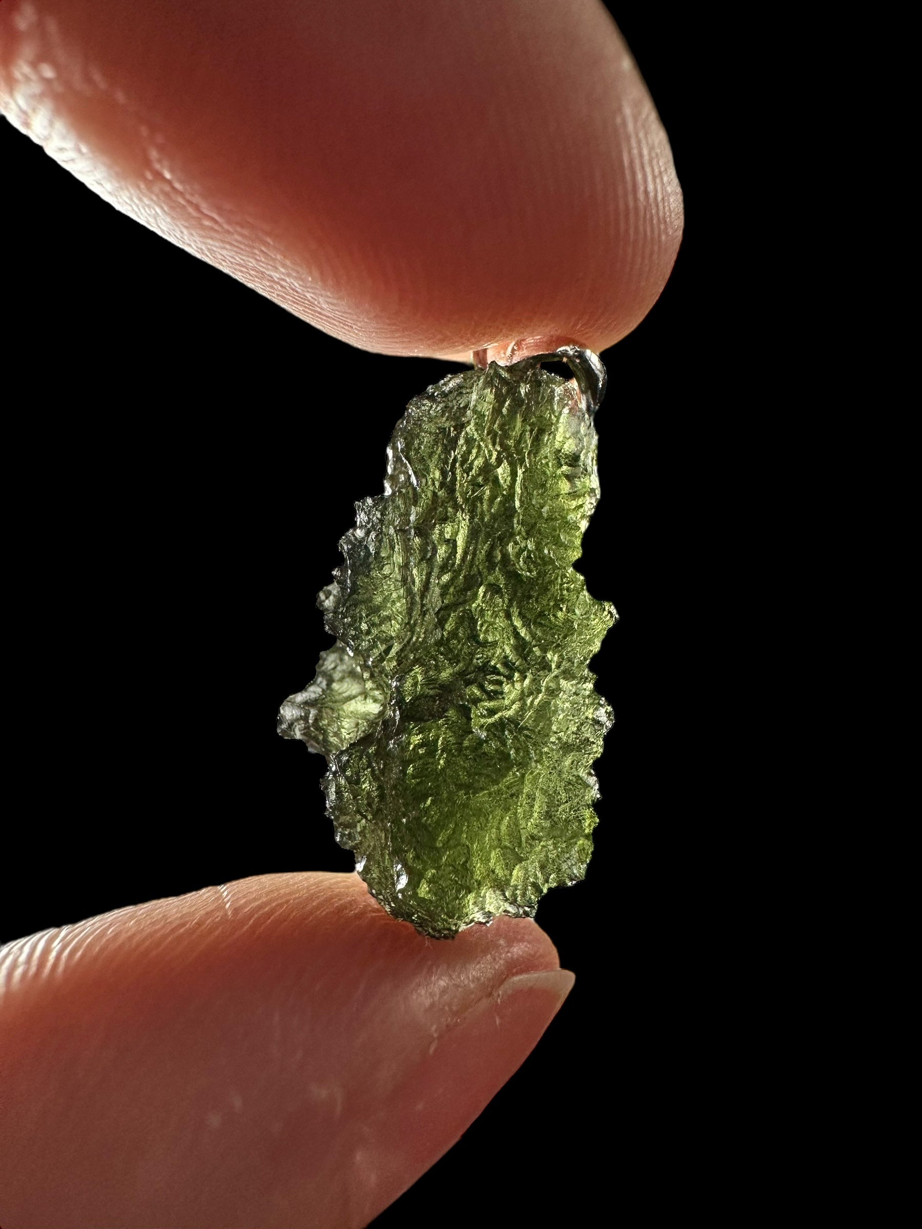 Silver moldavite pendant 2,7g - SP/V427