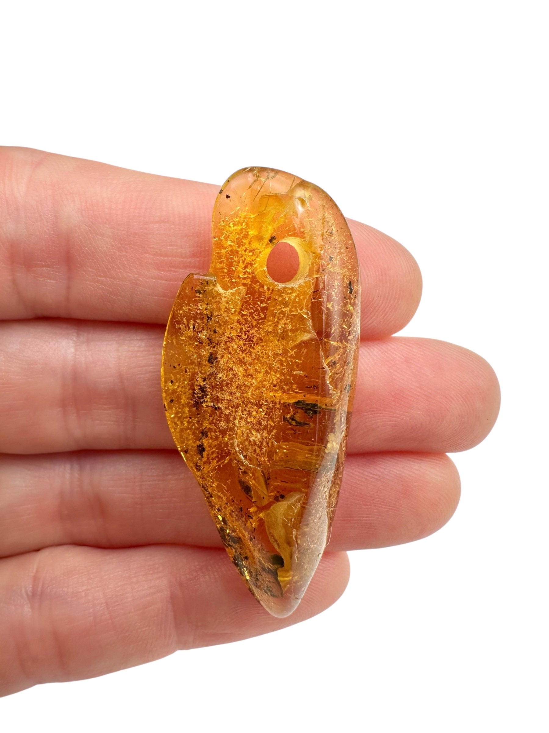 Amber with a drilled hole for hanging 3,8g – Lithuania