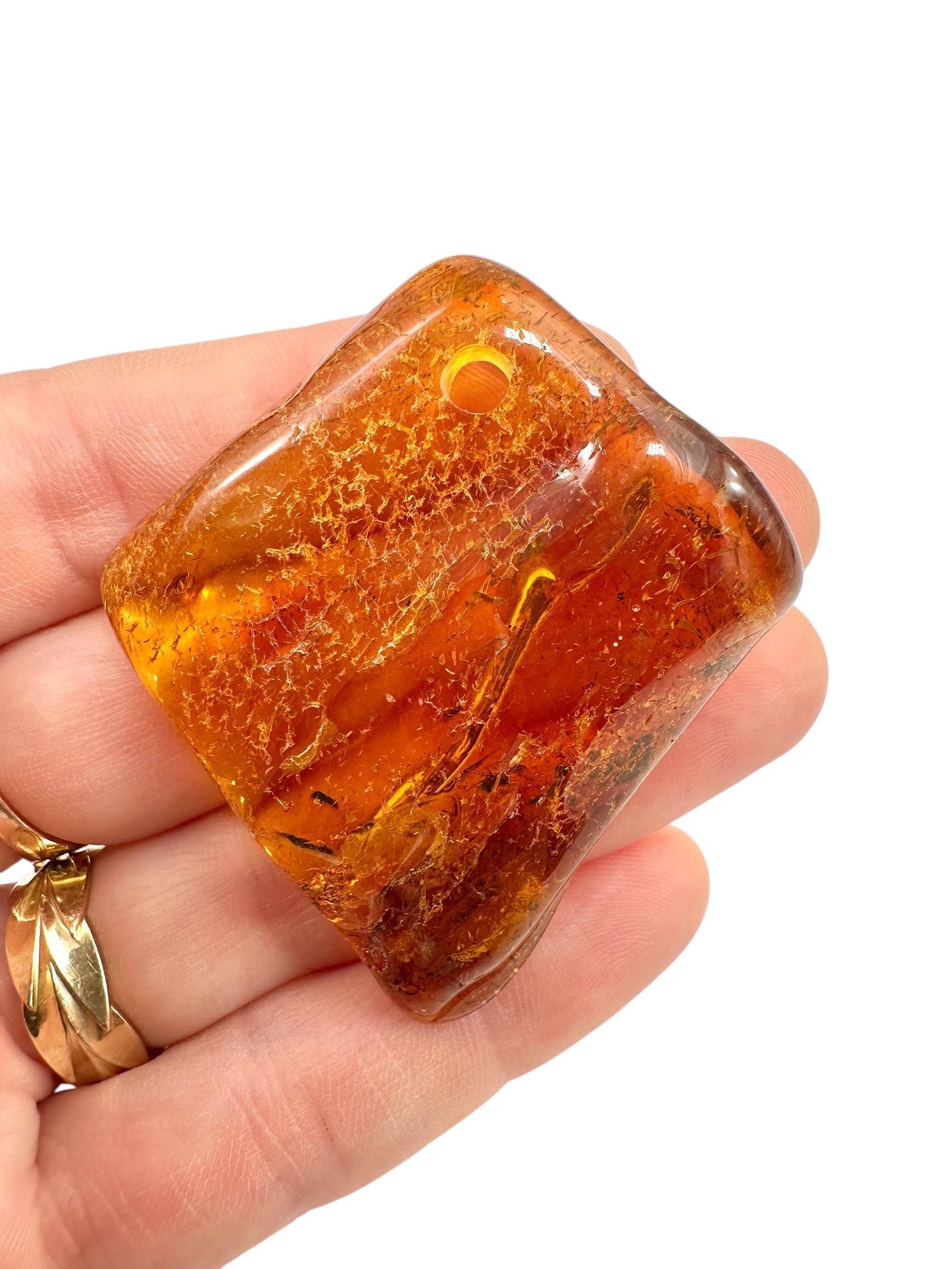Insect in amber with a drilled hole for hanging 10,4g – Lithuania - IJD10
