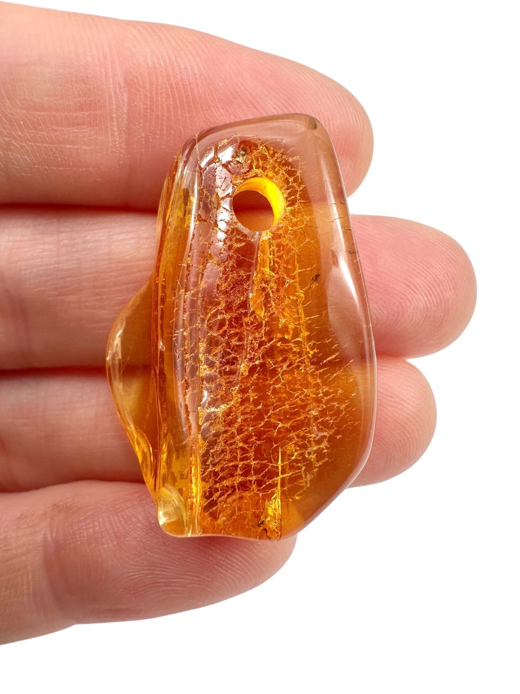 Insect in amber with a drilled hole for hanging 2,6g – Lithuania - IJD12