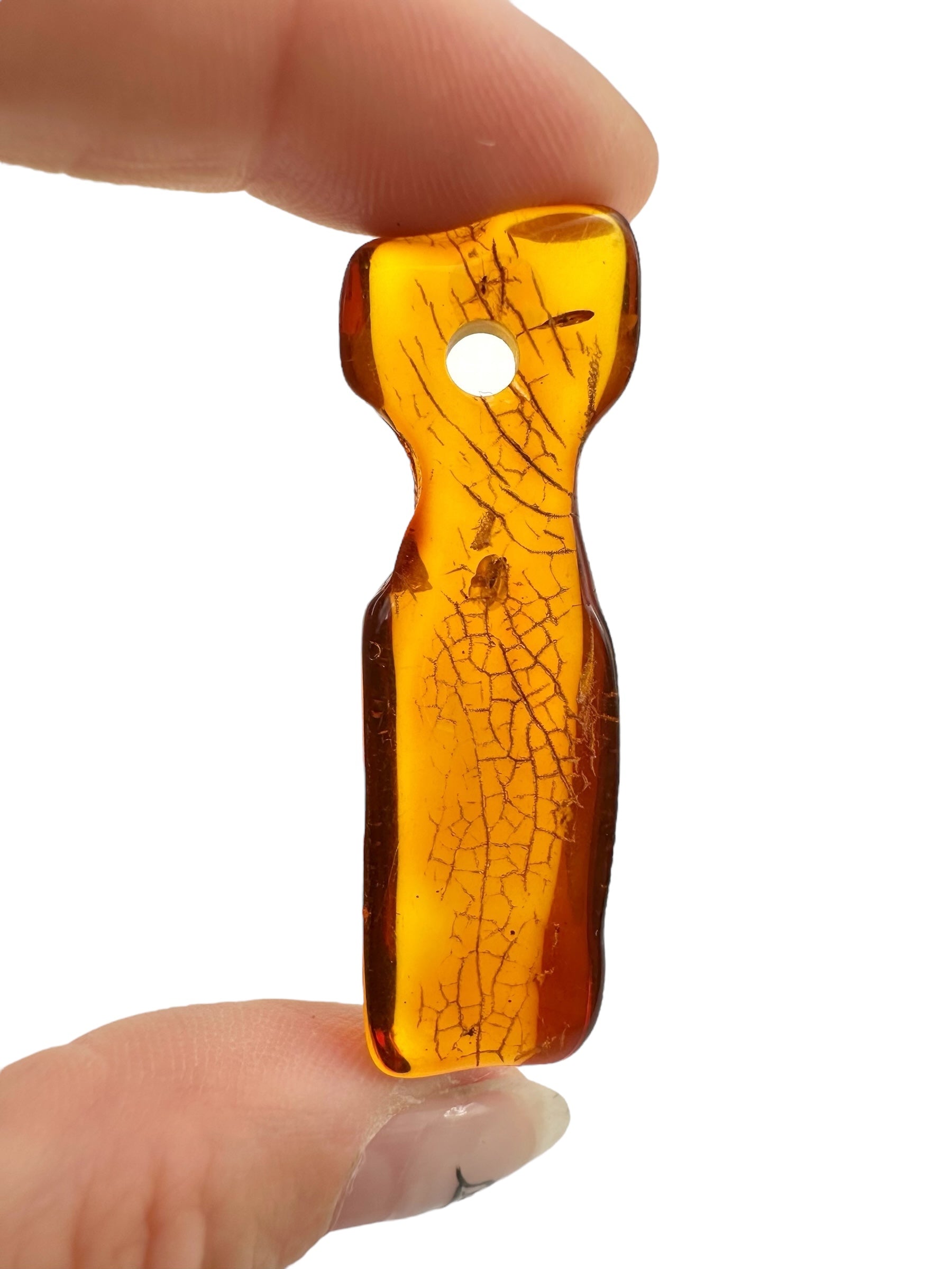 Insect in amber with a drilled hole for hanging 4g – Lithuania