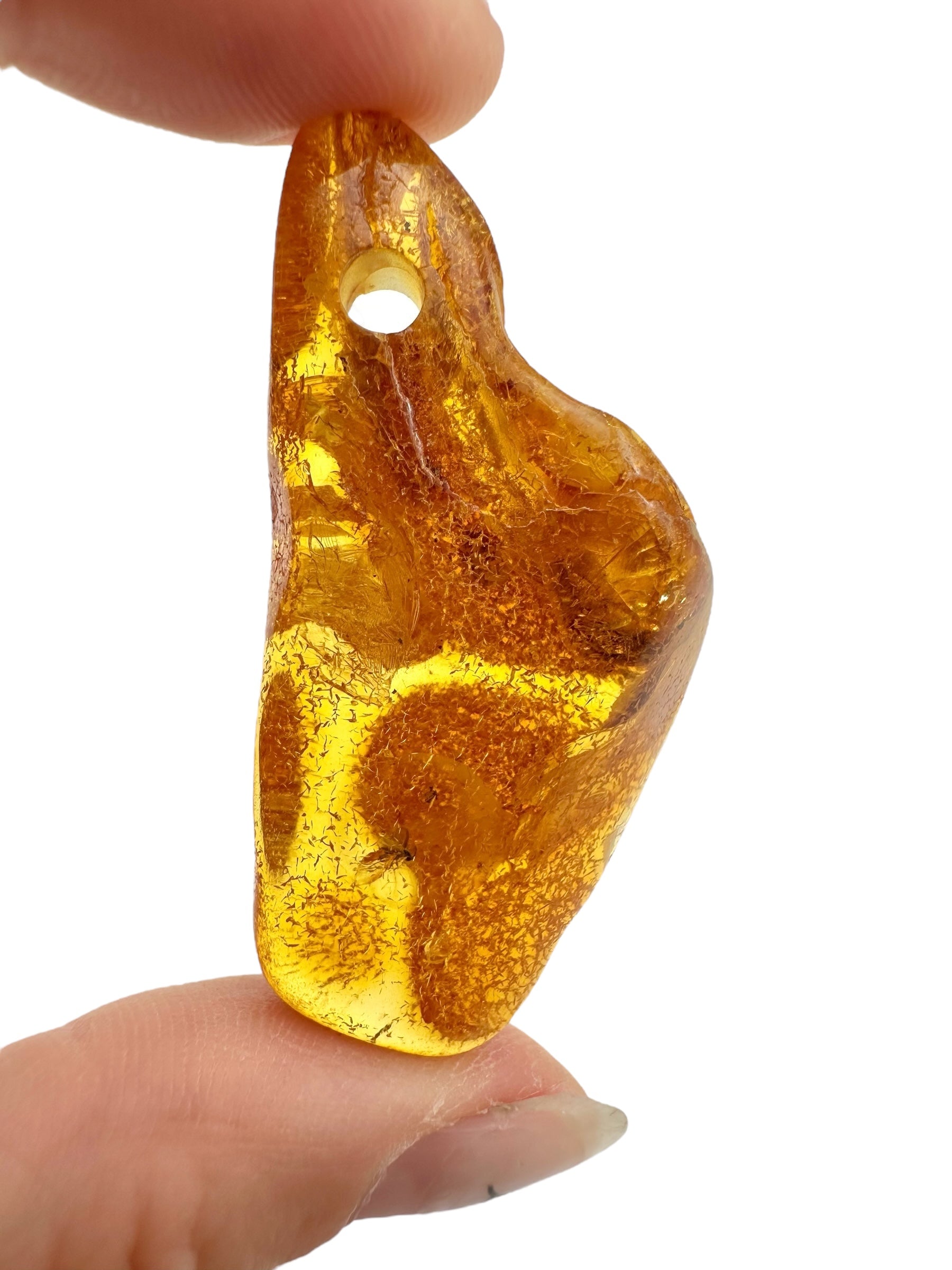 Insect in amber with a drilled hole for hanging 6,1g – Lithuania - IJD15