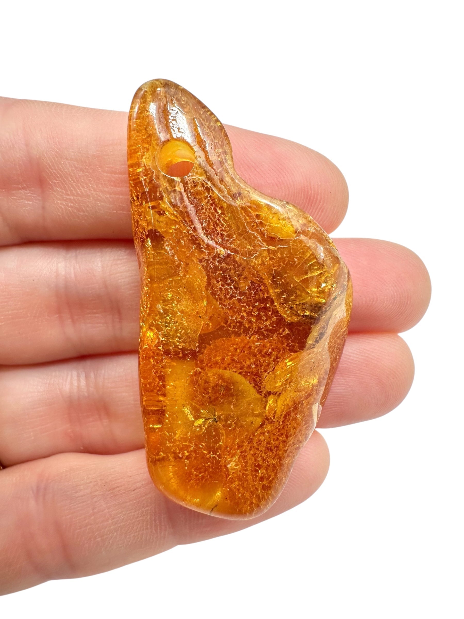 Insect in amber with a drilled hole for hanging 6,1g – Lithuania - IJD15