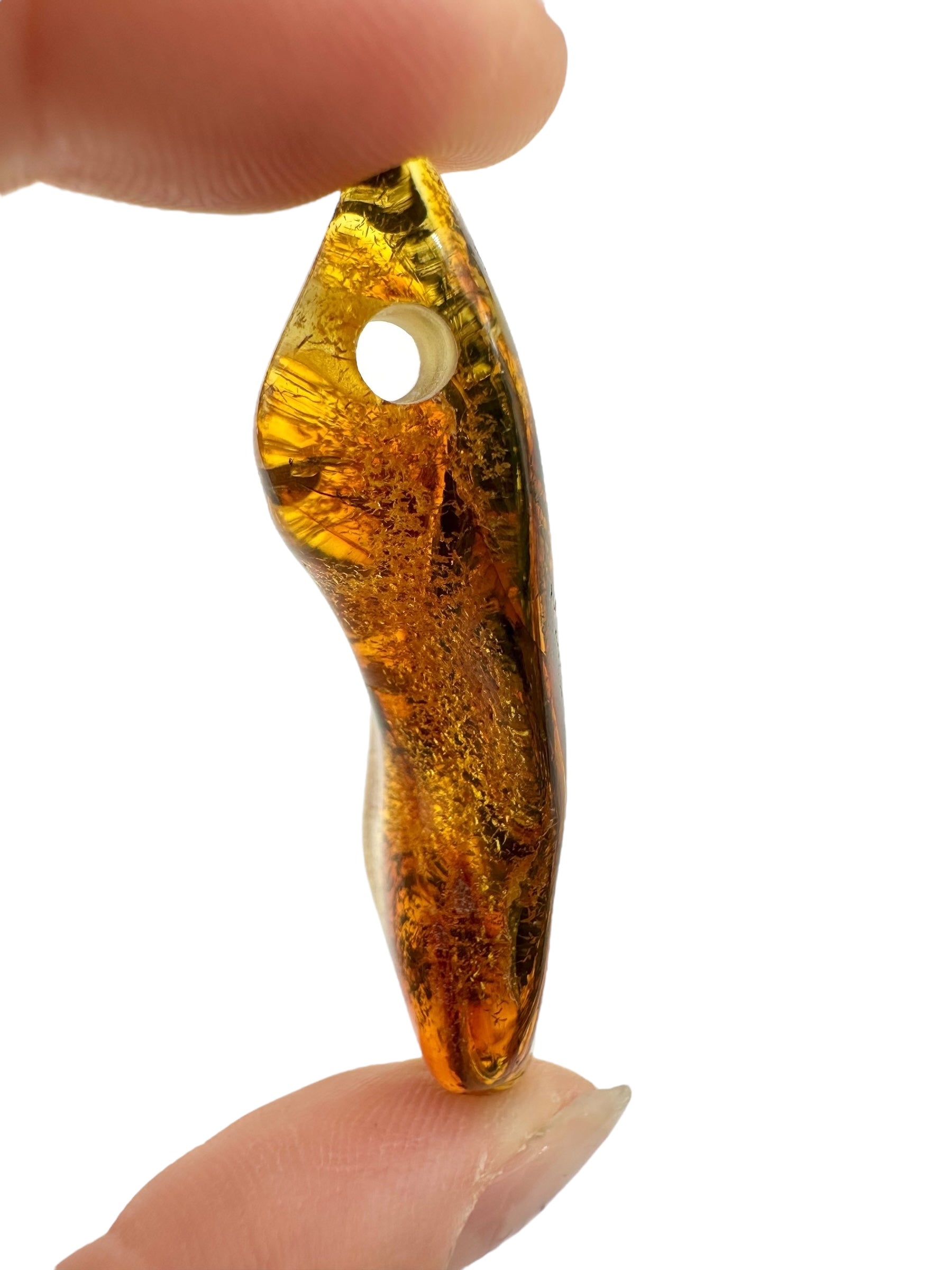 Insect in amber with a drilled hole for hanging 6,1g – Lithuania - IJD17