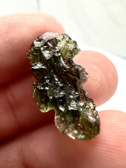 Moldavite Grezza – Maly Chlum – 1,5g - V405