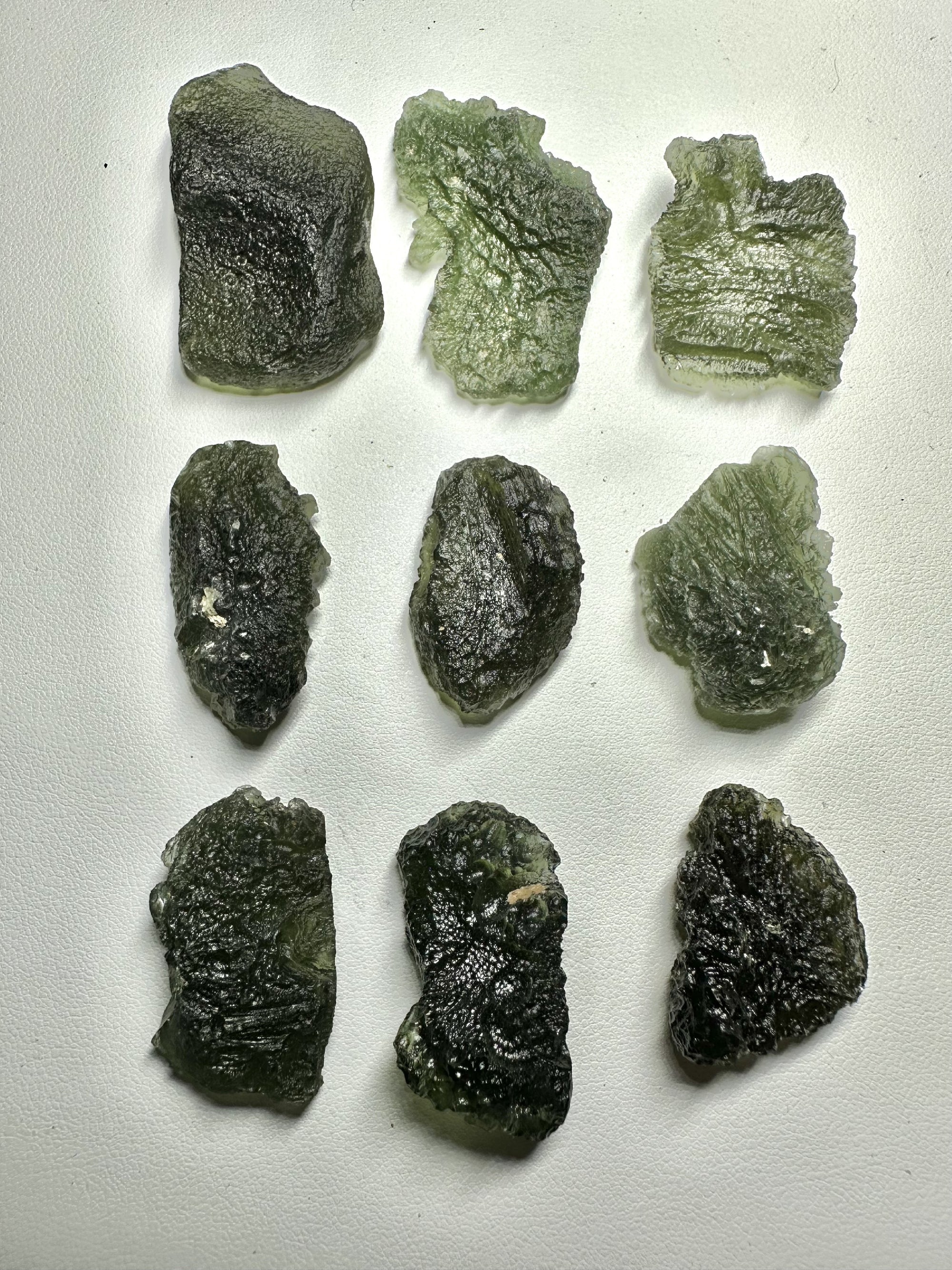 Moldavite shards – 69,4g