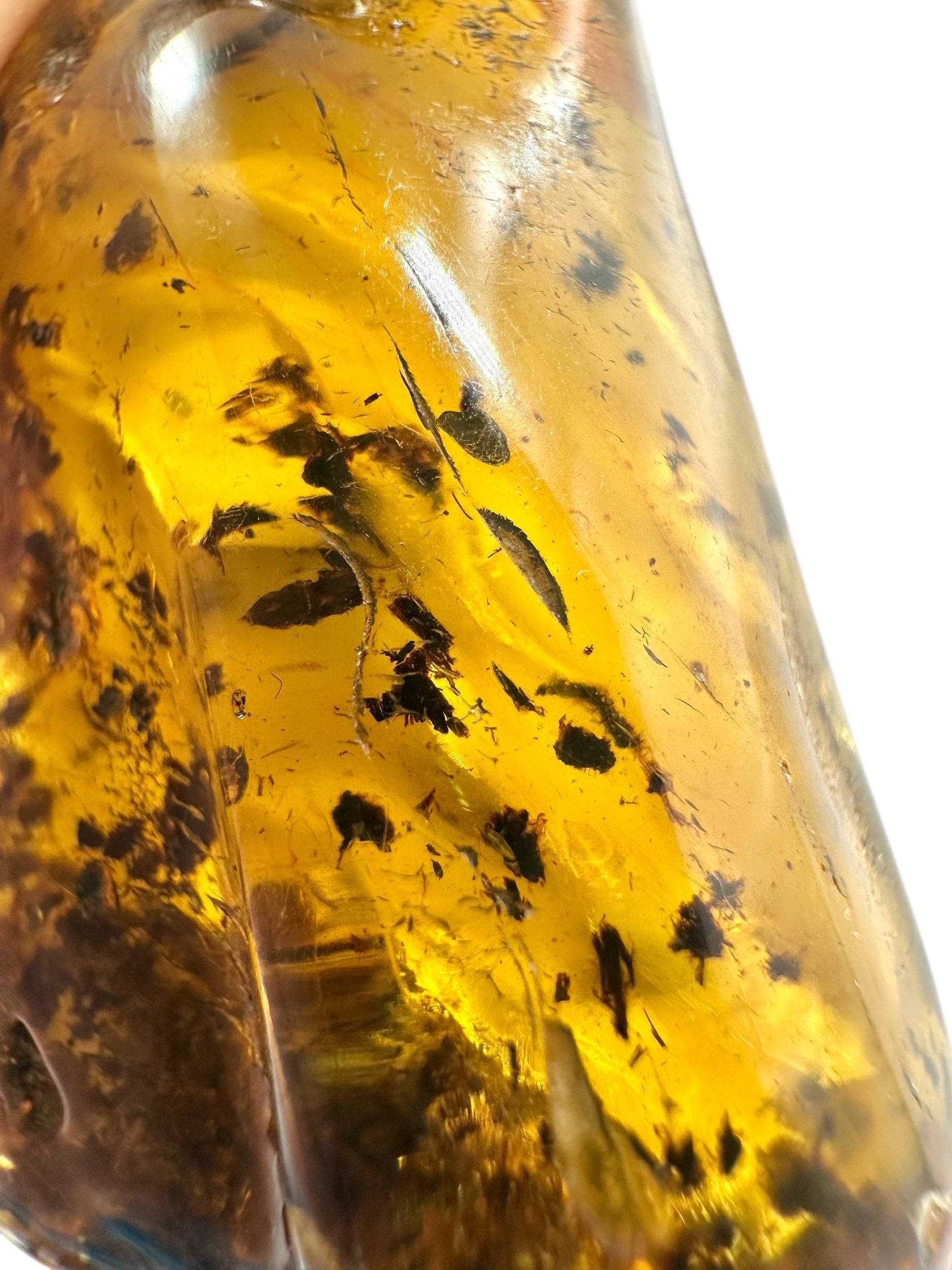 Insects in amber – Lithuania – 26,4g – extra inclusions - IJ112